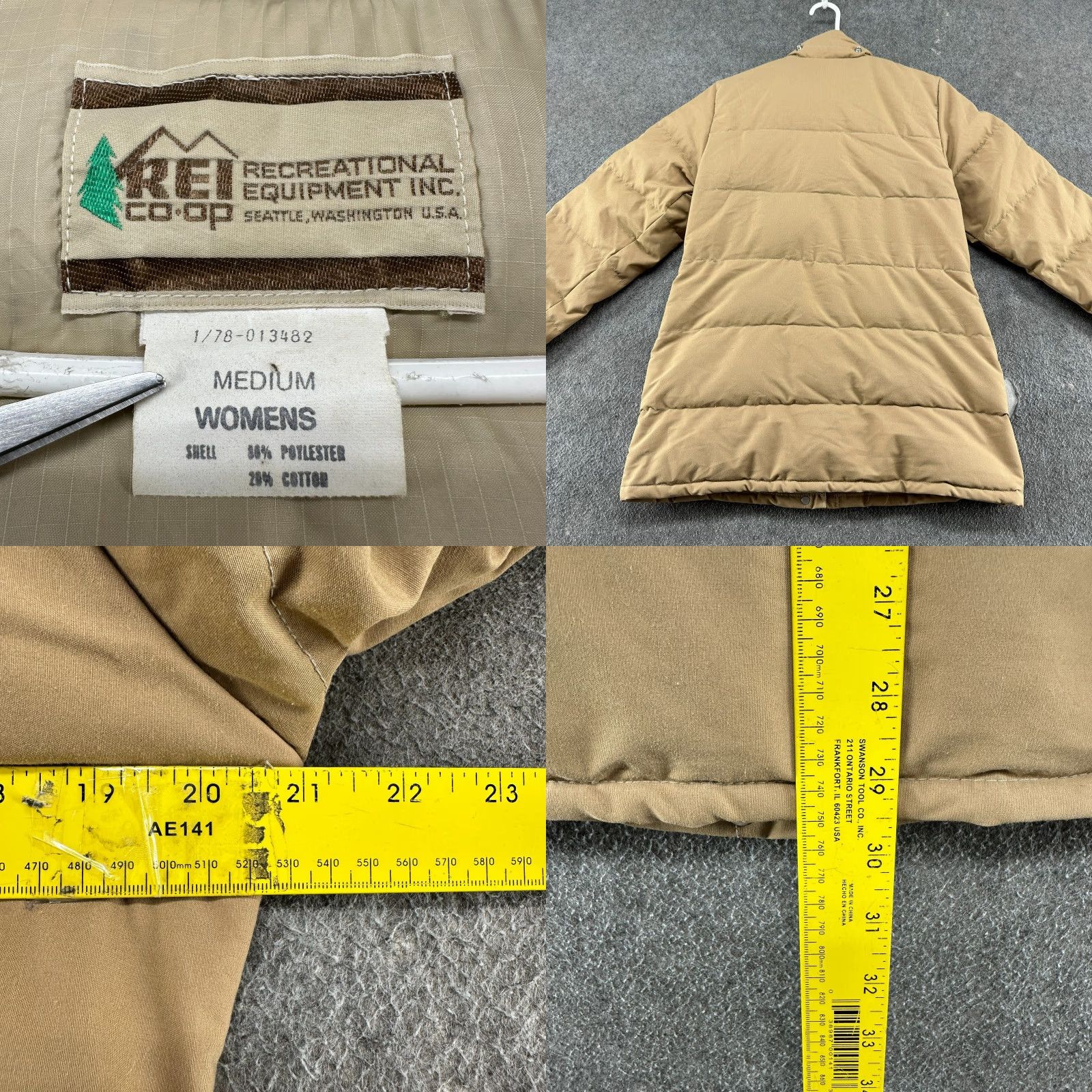 Vintage VINTAGE REI Jacket Womens M Brown Parka Puffer Lined Full Zip Polyester 80s zip Stand-Up 90s Winter Mens Size M / US 6-8 / IT 42-44 - 9 Thumbnail
