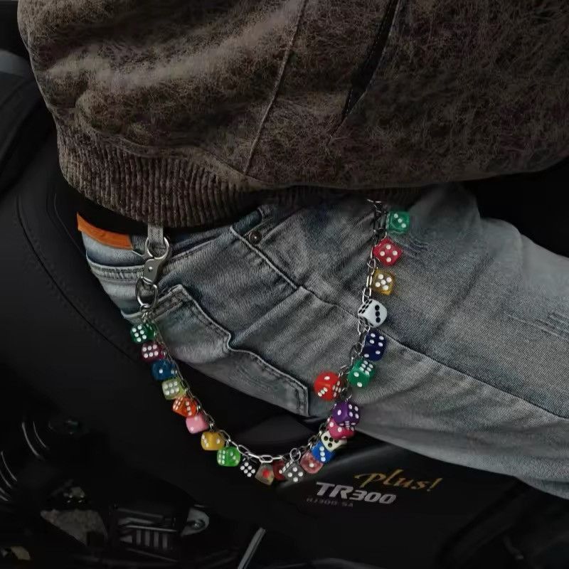 Other Streetwear Colorful Dice Pants Chain Size ONE SIZE - 5 Thumbnail