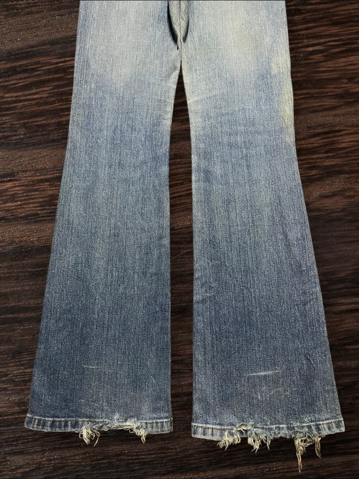 Japanese Brand Vtg Japanese Brand Glacer Light Wash Distressed Flare Jeans Size US 29 - 6 Thumbnail
