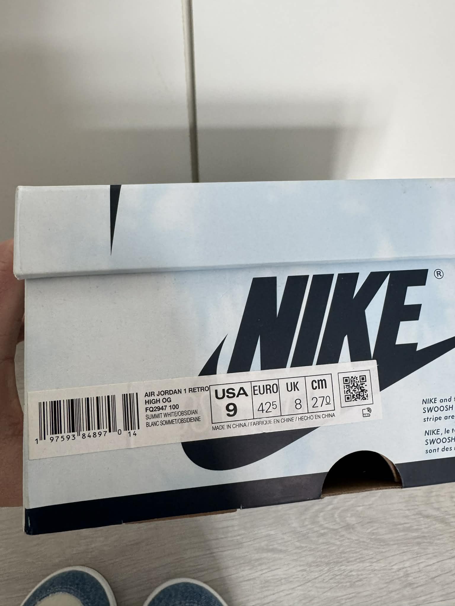 Jordan Brand Air Jordan 1 Retro High OG 9US 42,5EU Size US 9 / EU 42 - 2 Thumbnail