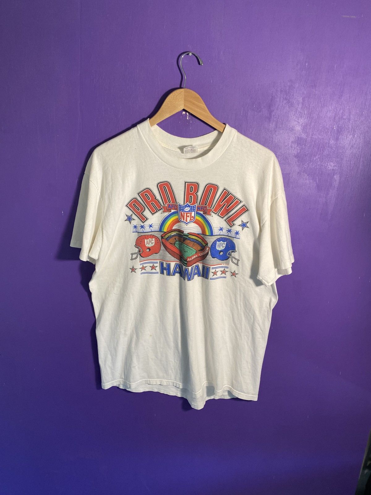 NFL Vintage 90s NFL Hawaii pro bowl t-shirt Size US XL / EU 56 / 4 - 1 Thumbnail