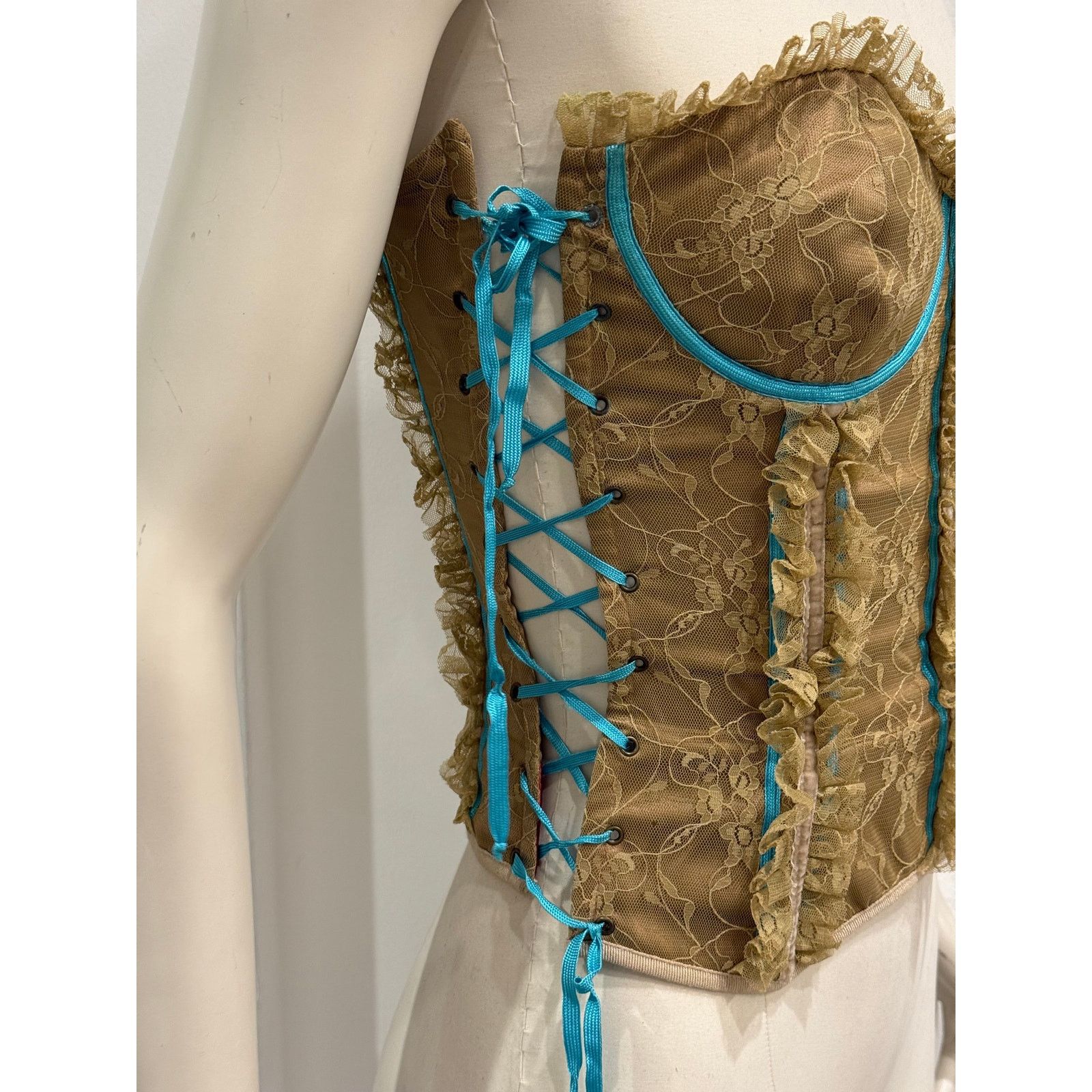 Dolce & Gabbana S/S2002 Dolce & Gabbana runway lace-up corset top Size S / US 4 / IT 40 - 3 Thumbnail