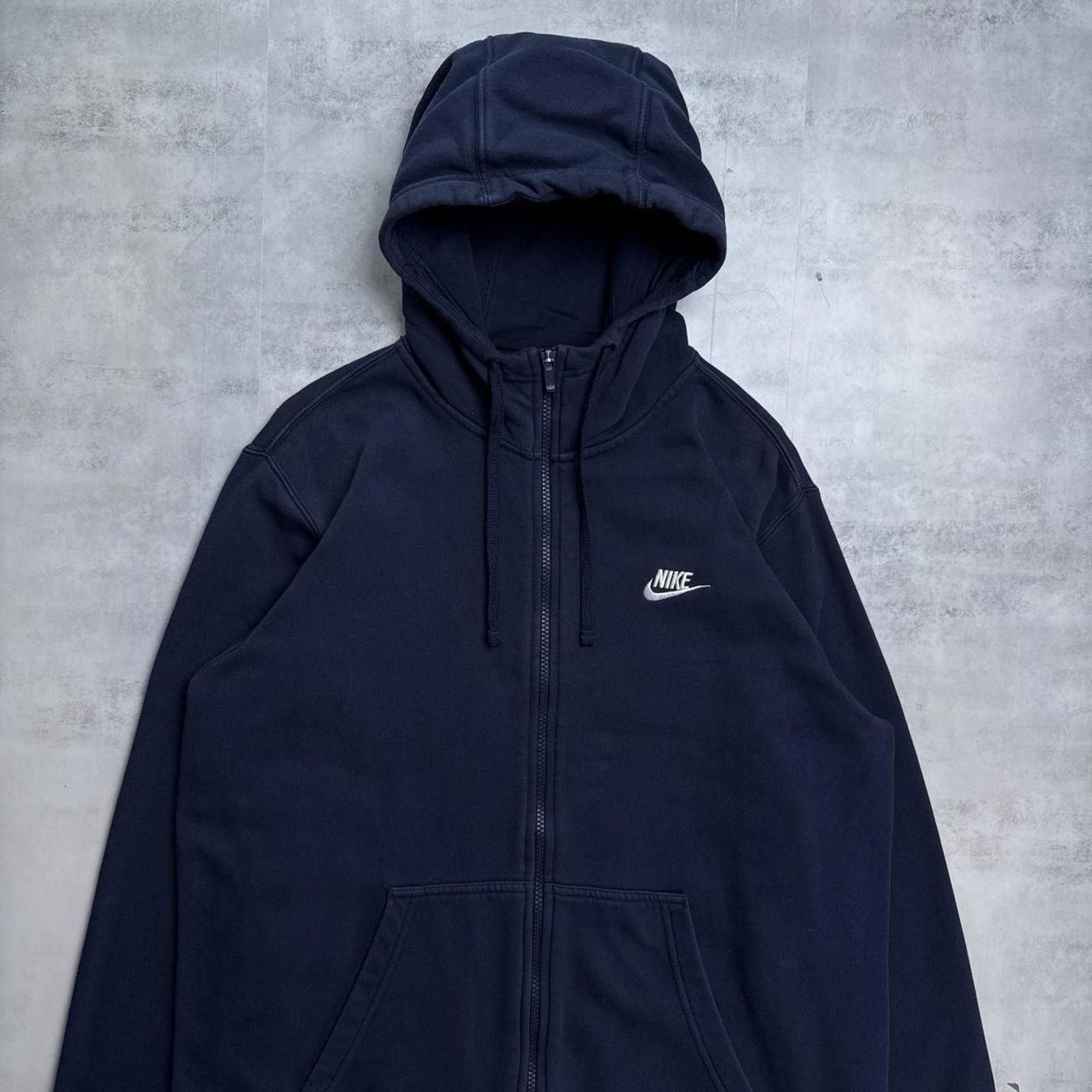 Nike Y2K Nike 00s Navy Zip Up Hoodie Jacket Size US L / EU 52-54 / 3 - 2 Thumbnail