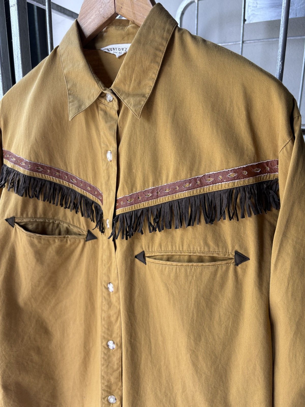 Japanese Brand Quatorz vintage western shirt Size M / US 6-8 / IT 42-44 - 4 Thumbnail