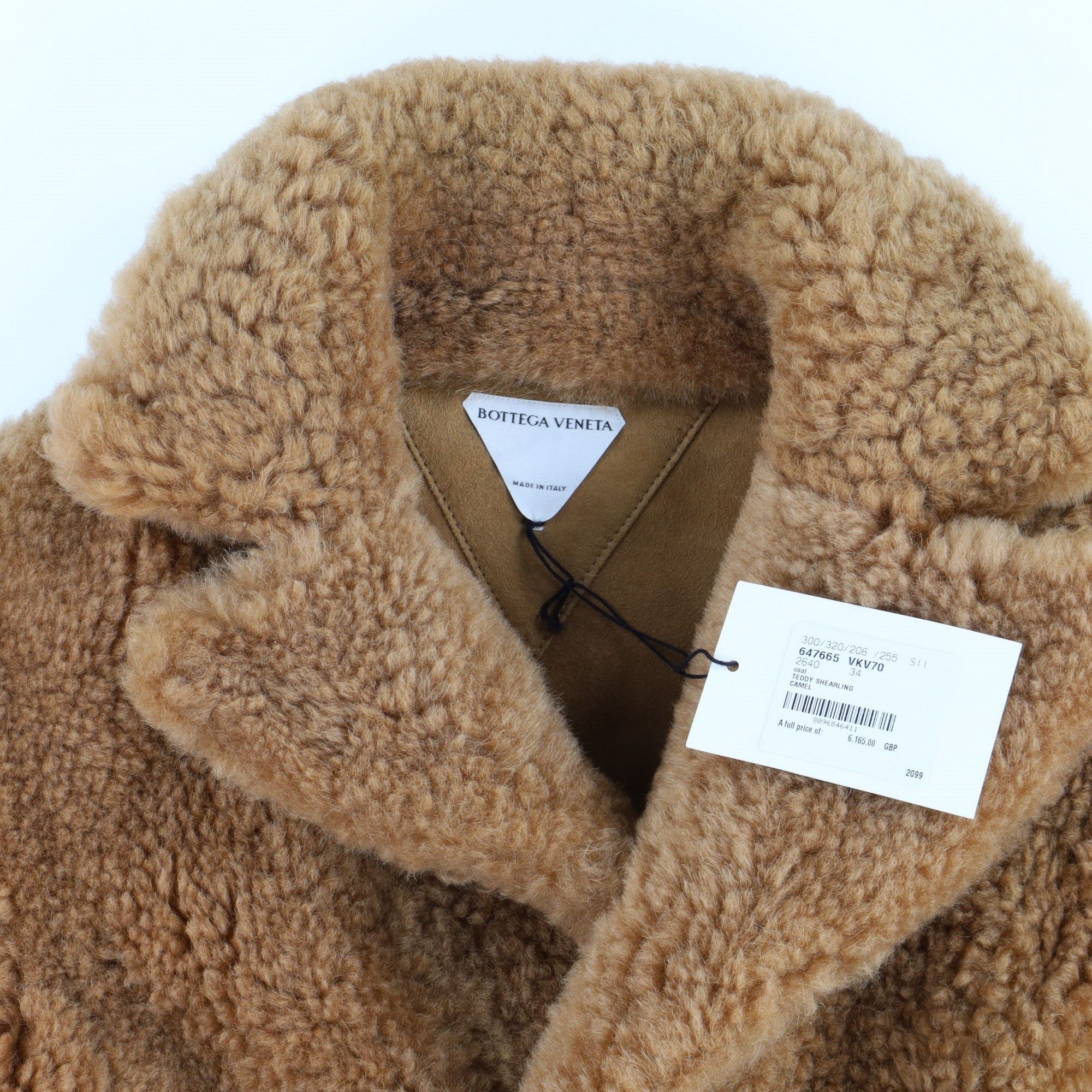Bottega Veneta Brown Teddy Shearling Belted Coat Size XXS / US 00 / IT 34 - 10 Thumbnail