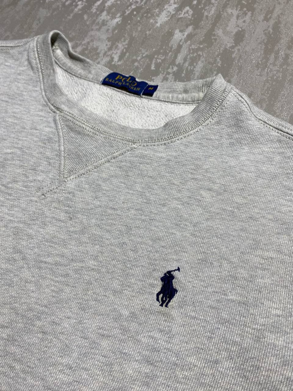 Polo Ralph Lauren × Vintage Mens Polo Ralph Lauren Grey Sweatshirt Crew Neck Small Logo Size US M / EU 48-50 / 2 - 4 Thumbnail