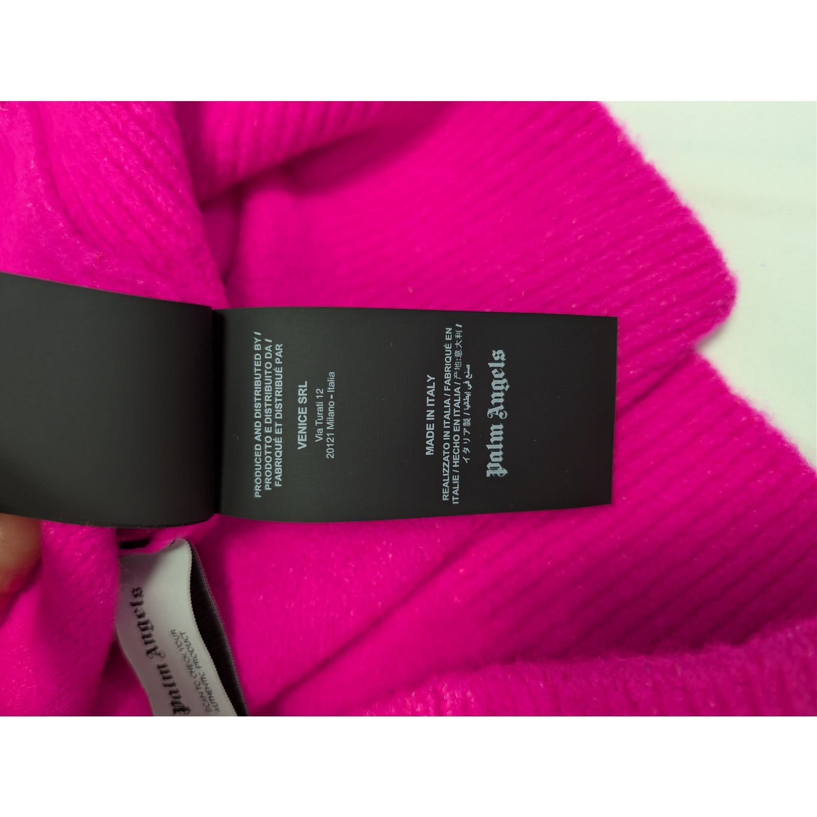 Palm Angels o1rshd1 Basic Logo Sweater in Fuchsia / Black Size US XS / EU 42 / 0 - 21 Thumbnail