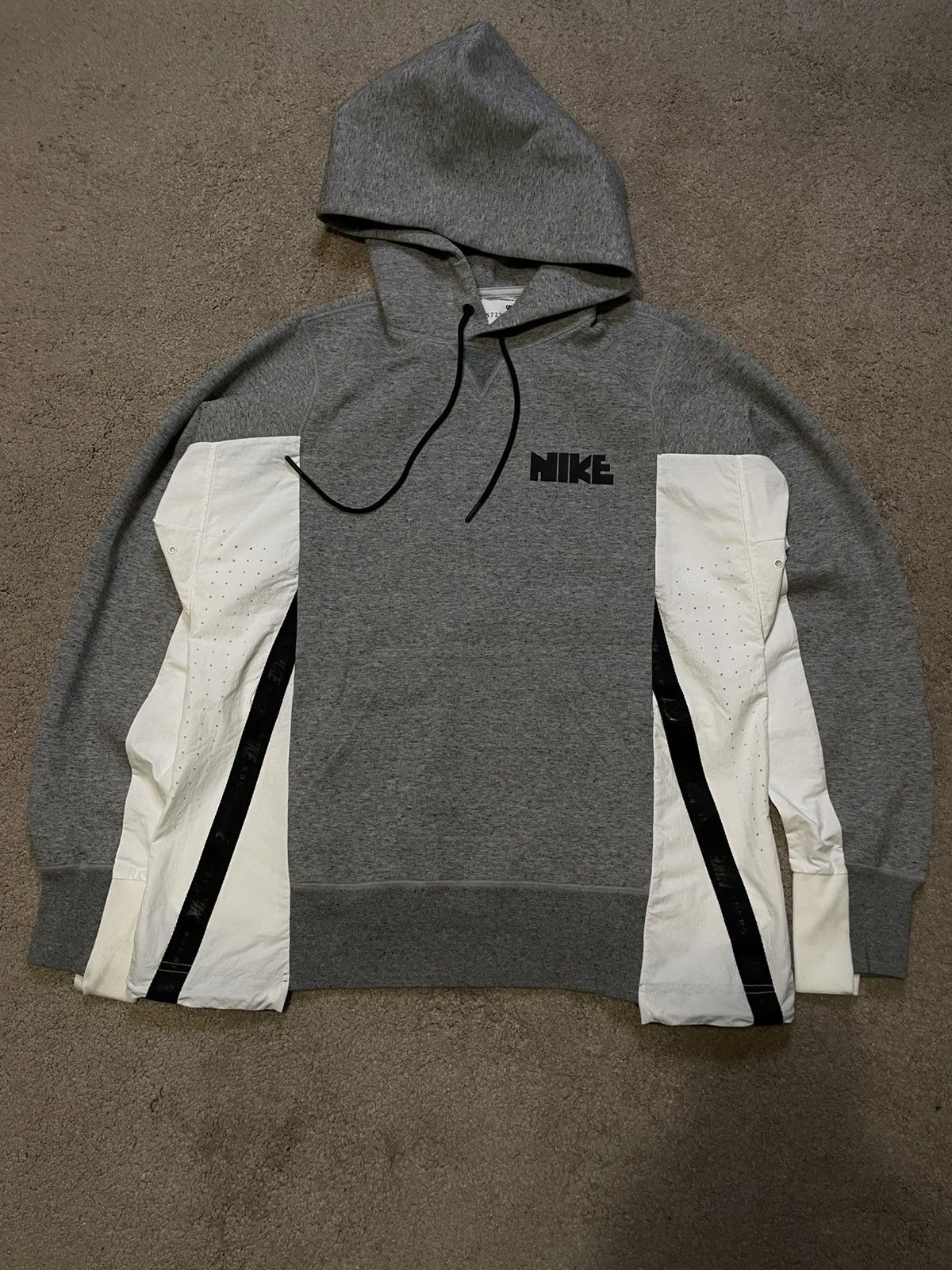 Nike × Sacai Nike sacai Cotton Nylon Hoodie Sweatshirt Size US XS / EU 42 / 0 - 1 Thumbnail