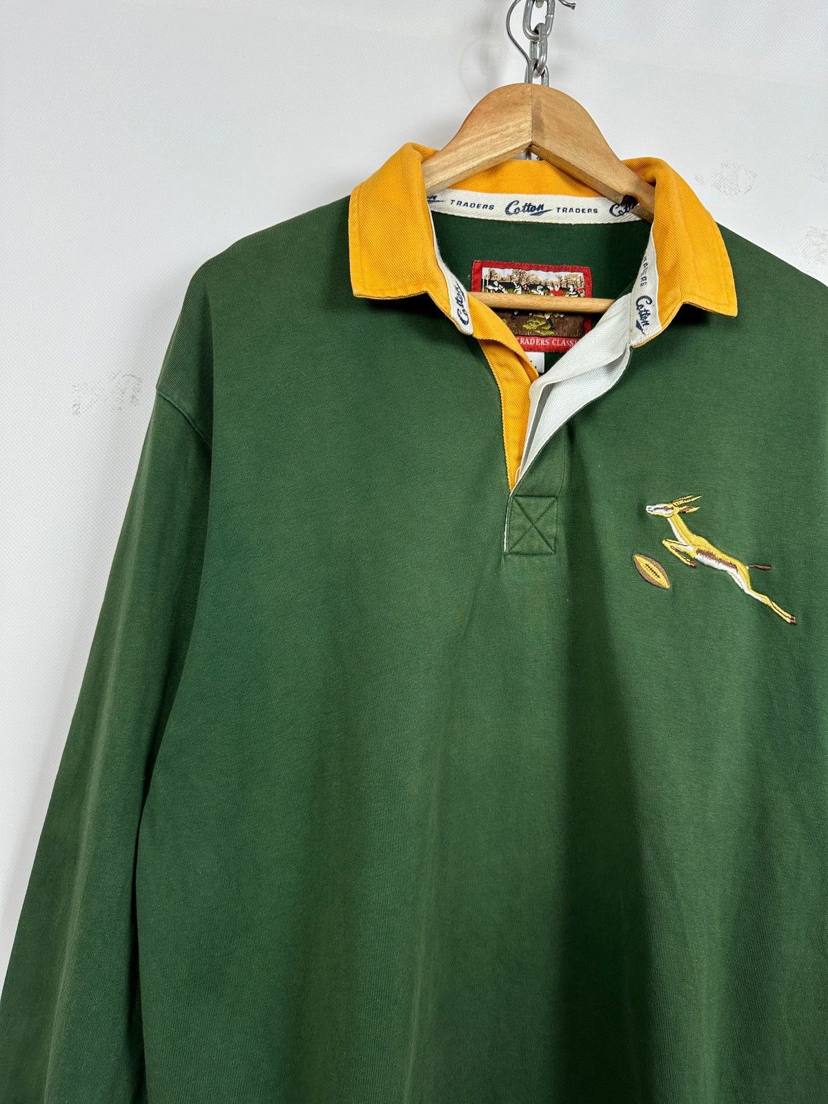 Cotton Traders Vintage South Africa Rugby Cotton Traders Long Sleeve Shirt Size US L / EU 52-54 / 3 - 4 Thumbnail