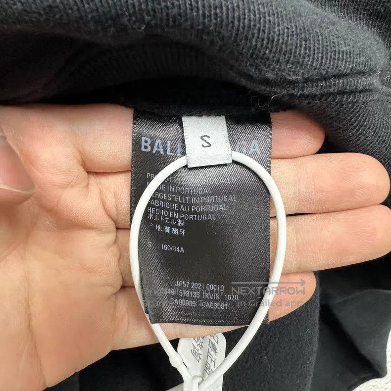 Balenciaga Balenciaga Mosaic Double B Letter Printed Drawstring Hoode Size US S / EU 44-46 / 1 - 4 Thumbnail