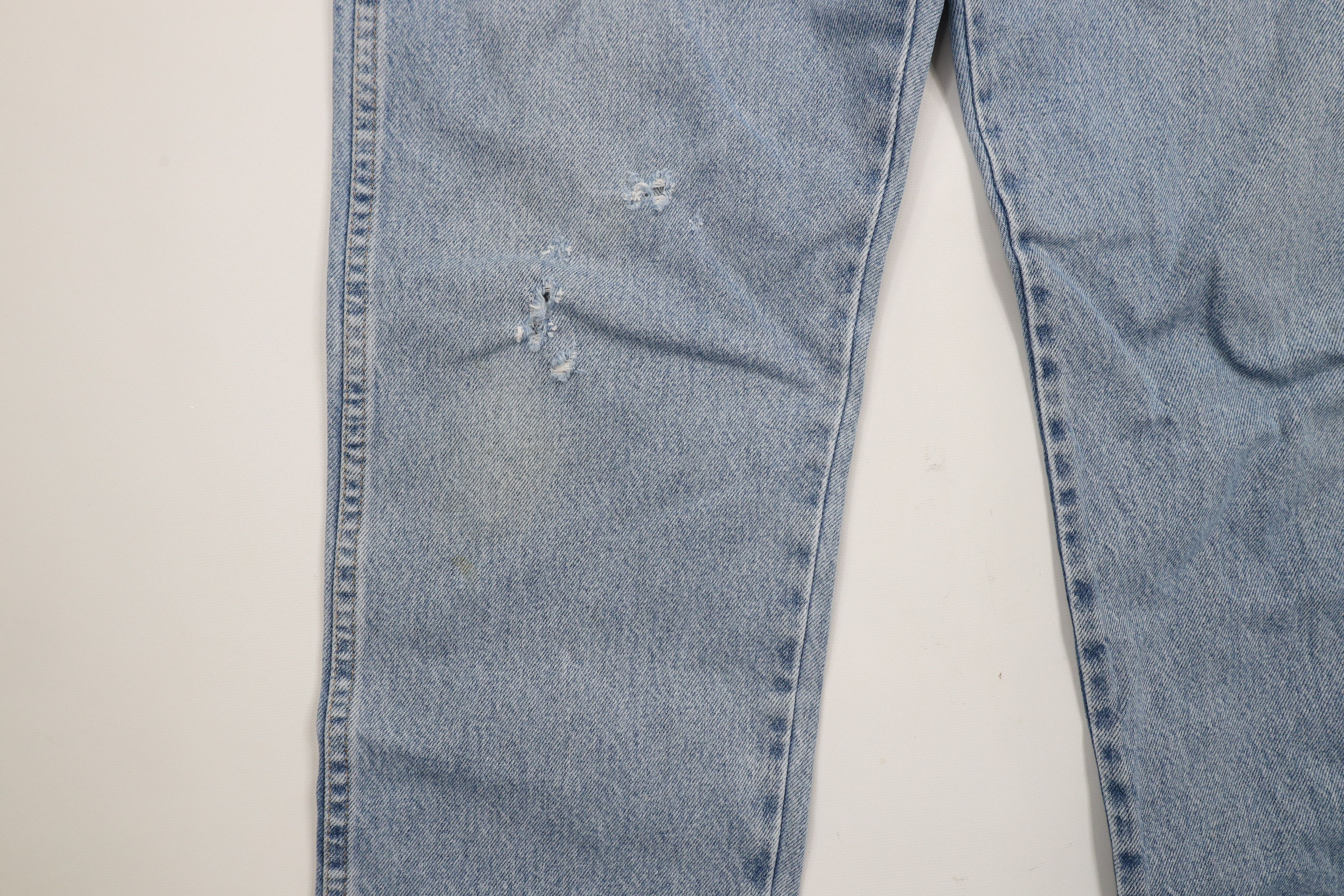 Cabelas × Vintage Vintage 90s Cabelas Spell Out Straight Leg Denim Jeans Blue Size US 34 / EU 50 - 6 Thumbnail