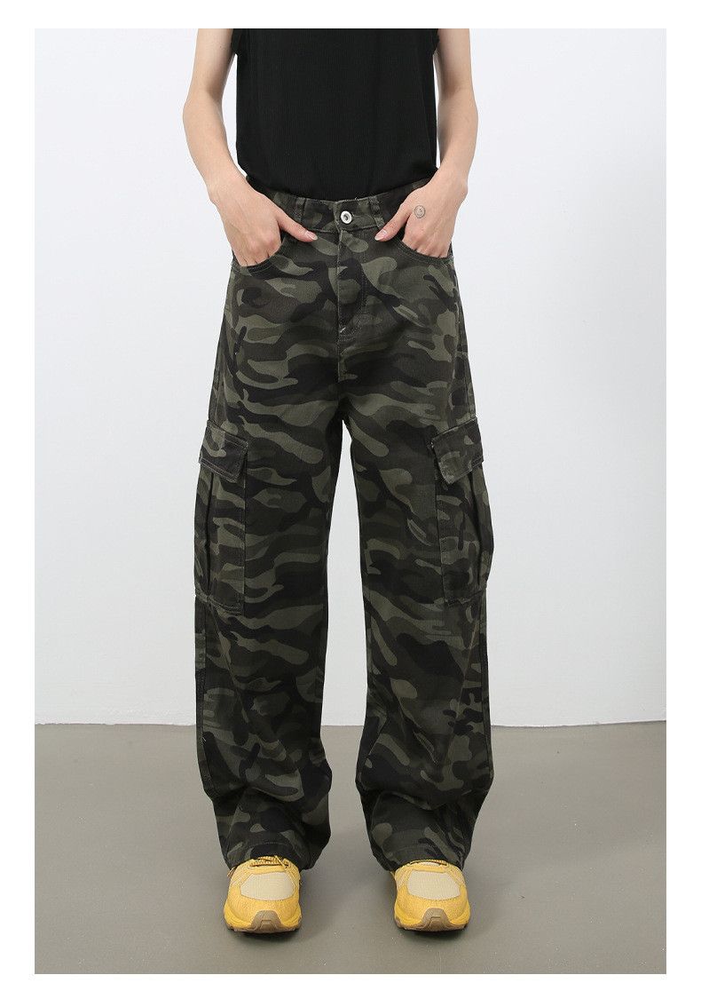 Japanese Brand × Jean American street pocket camouflage cargo jeans Size US 32 / EU 48 - 1 Thumbnail