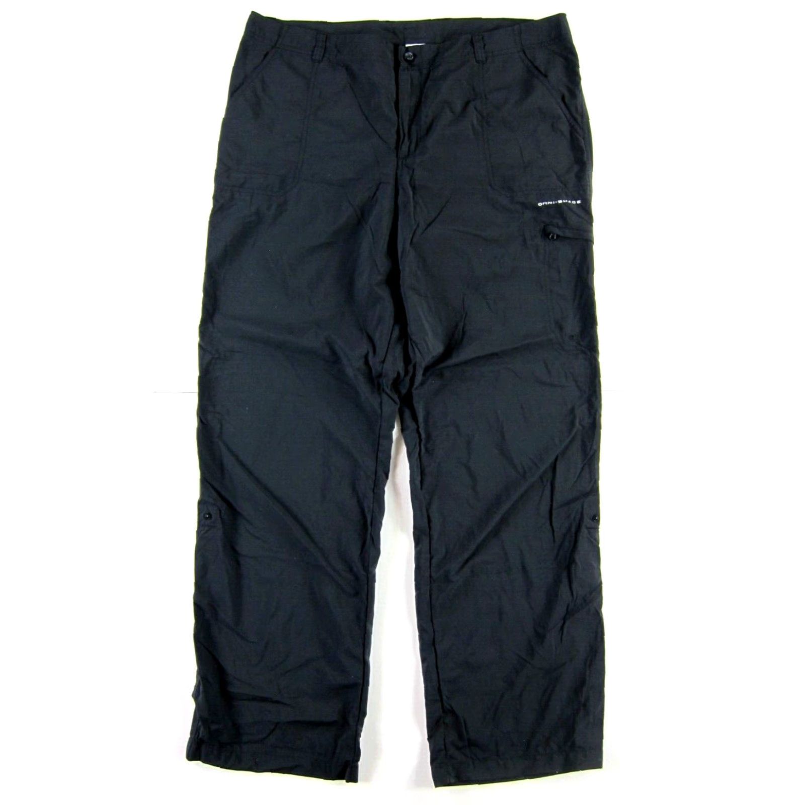 Vintage Columbia Women 16 Black 100% Nylon Lightweight Travel Packable Active Cargo Pant Size 38" / US 16 / IT 52 - 2 Thumbnail