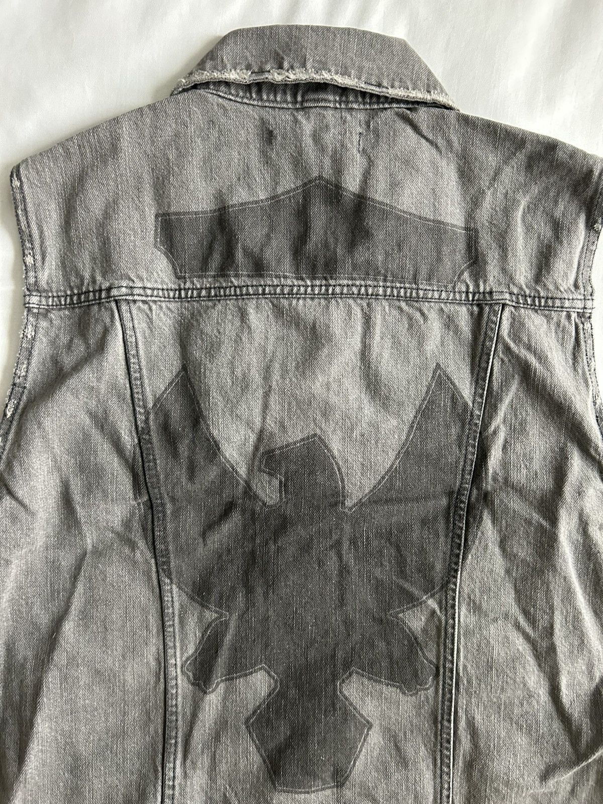 Ksubi Ksubi Denim Vest Hypnosis Cut Off Distressed Decal Size US L / EU 52-54 / 3 - 6 Thumbnail