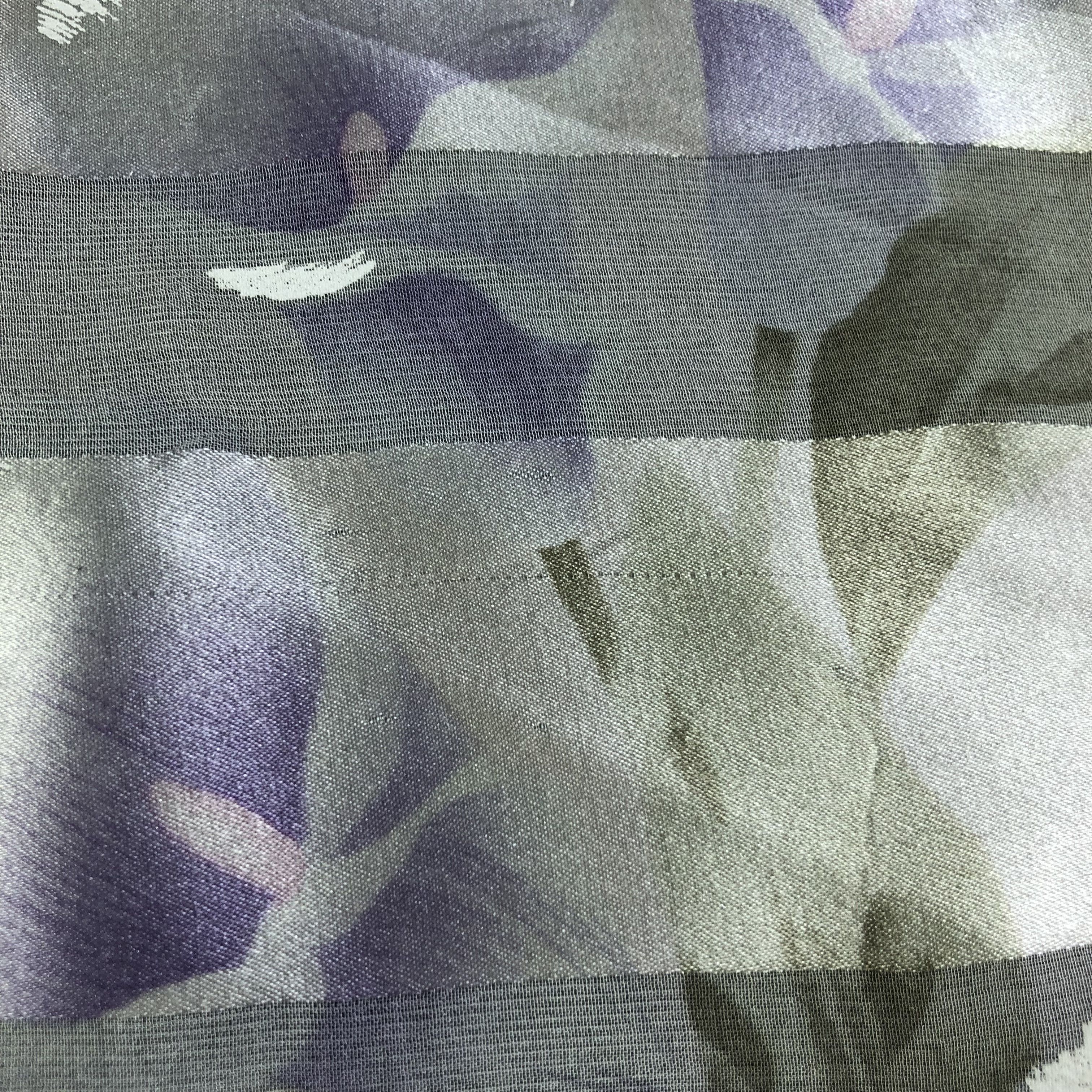 Mila Schon Vintage Mila Schon Floral Hand Rolled Silk Scarf M796 Size ONE SIZE - 4 Thumbnail