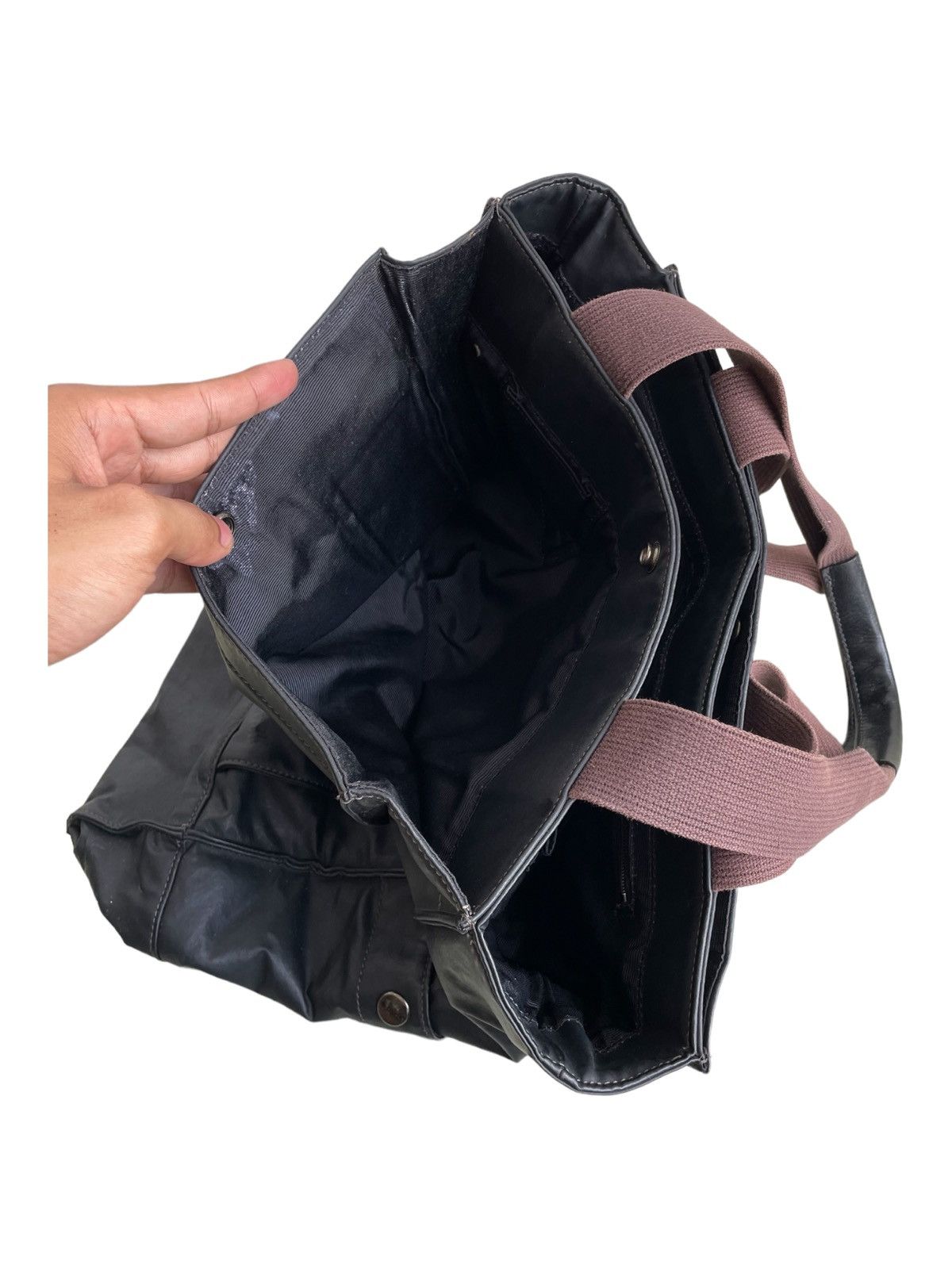 Jean Paul Gaultier 1990s JPG Cyberpunk Post Apocalypse Wax Canvas Utility Bag Size ONE SIZE - 7 Thumbnail