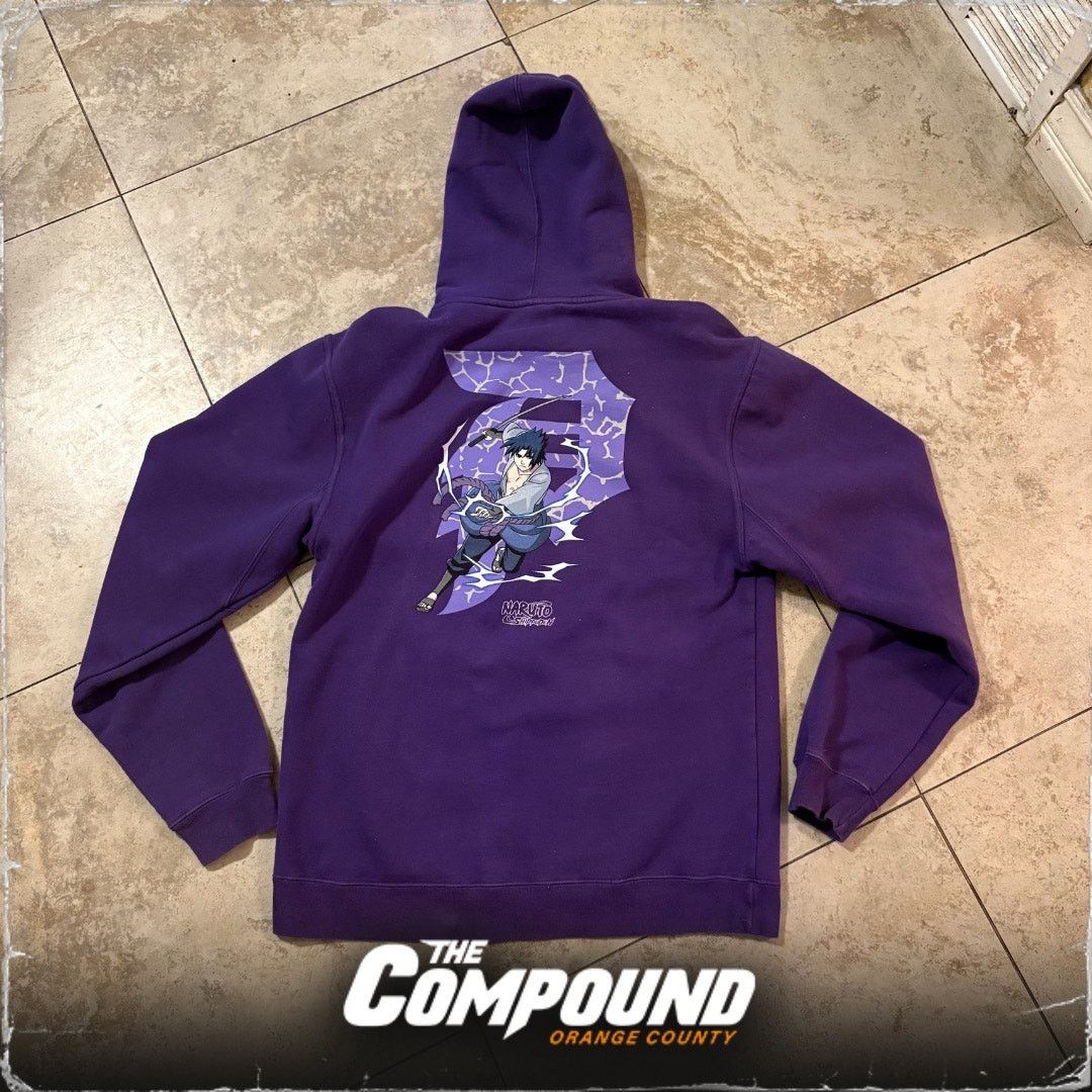 Primitive Primitive x Naruto - Sasuke Uchiha Hoodie - Purple - Medium Size US M / EU 48-50 / 2 - 5 Thumbnail