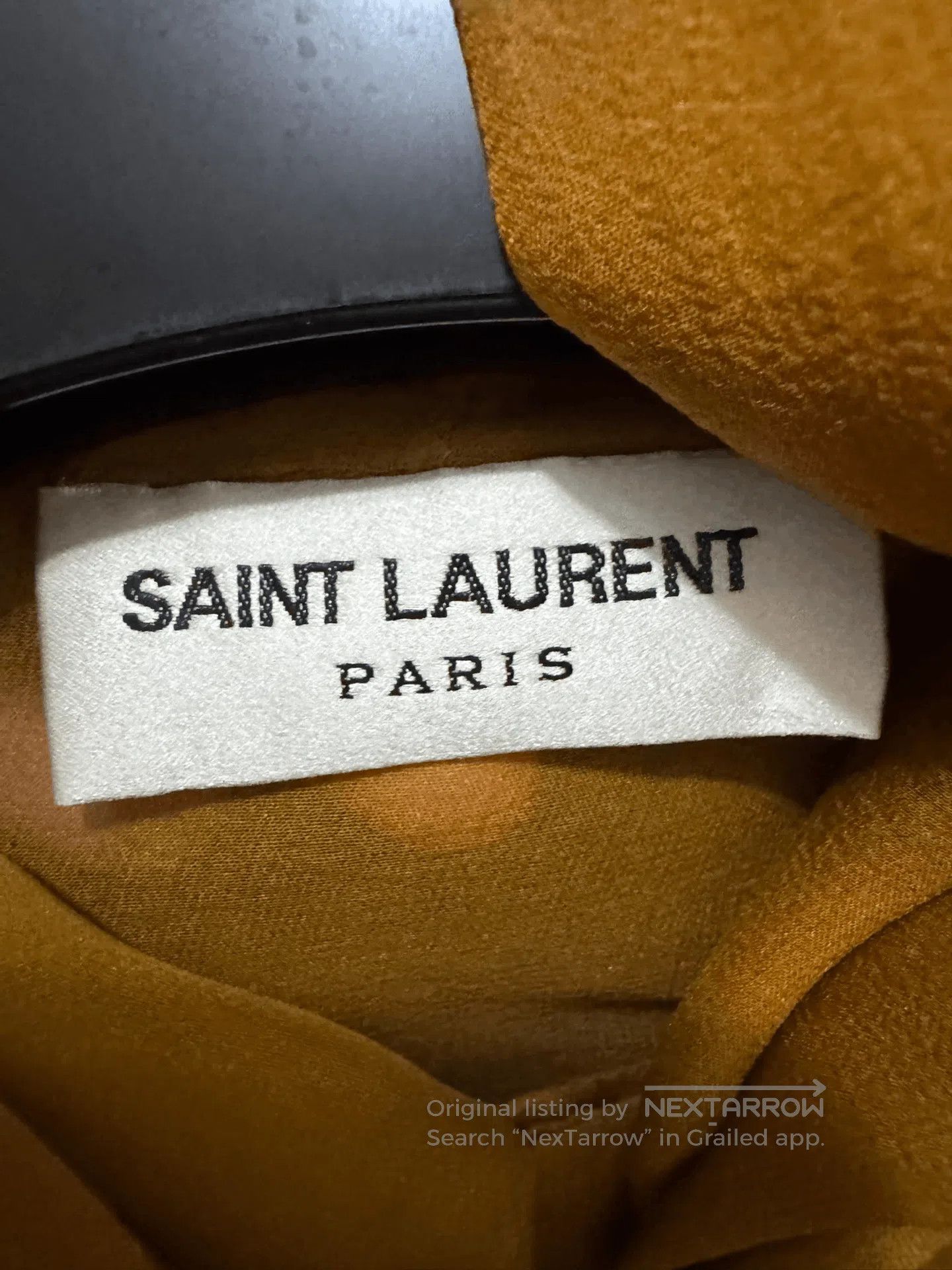 Saint Laurent Paris Saint Laurent Silk Bow Tie Shirt. Size M / US 6-8 / IT 42-44 - 5 Thumbnail