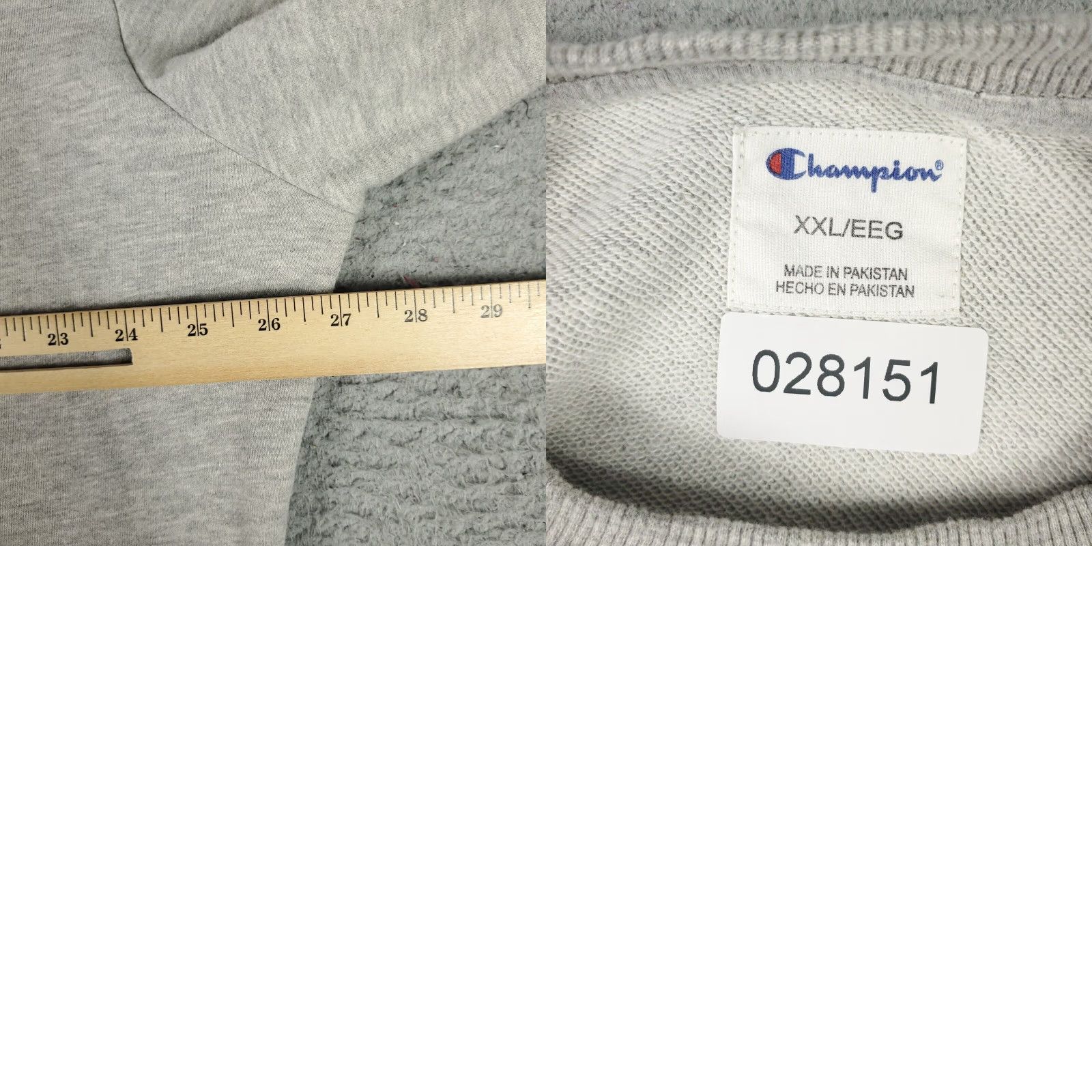 Champion VINTAGE Champion Sweater Pullover Long Sleeve Casual Men 2XL Gray Cotton Blend Logo Size US XXL / EU 58 / 5 - 8 Thumbnail