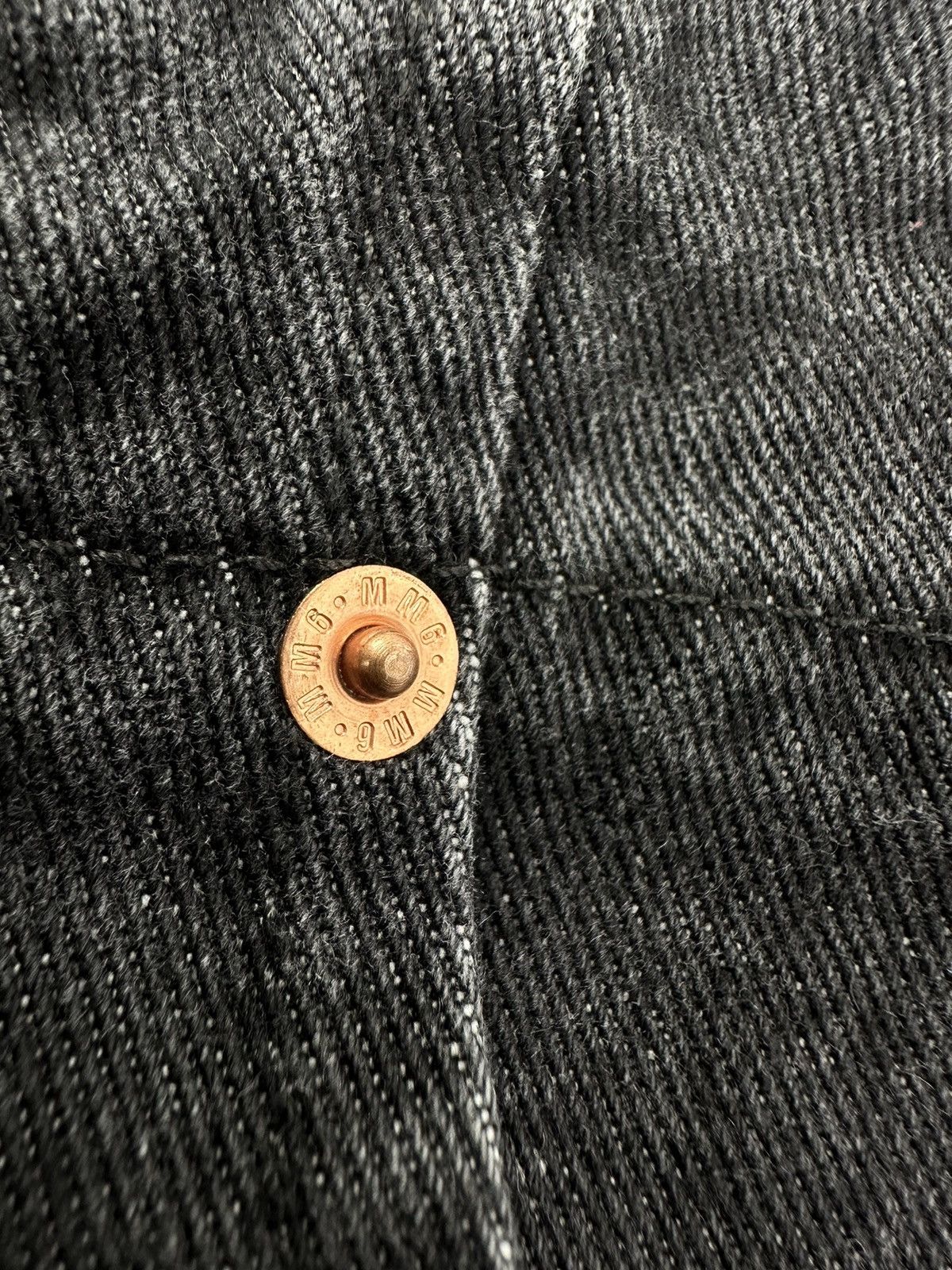 Maison Margiela Maison Margiela MM6 High waisted Button Fly Two-tone Denim Size 27" / US 4 / IT 40 - 12 Thumbnail