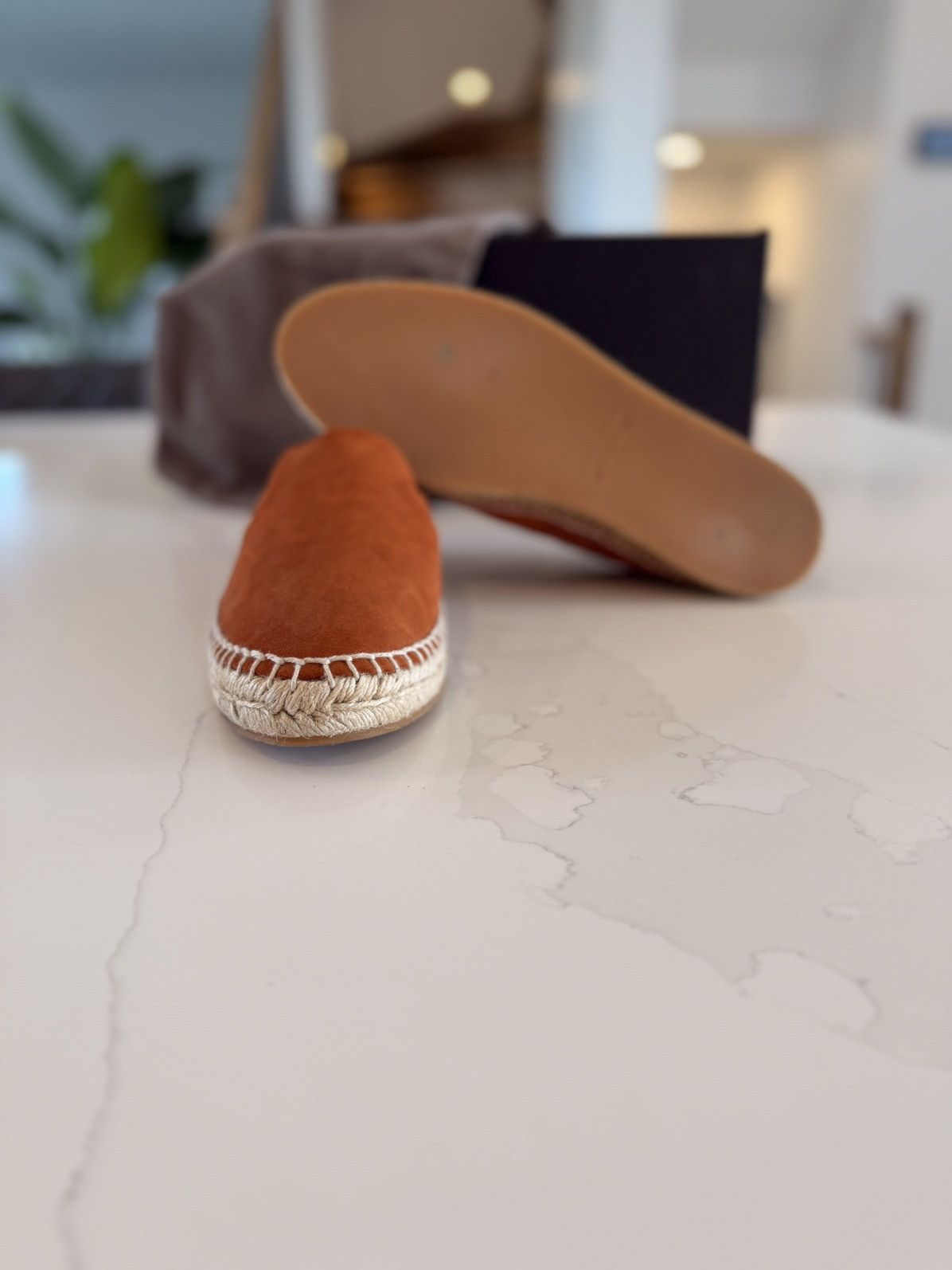 Bottega Veneta $990 Bottega Veneta Intrecciato Terracotta Suede Espadrilles Size US 9 / EU 42 - 8 Thumbnail