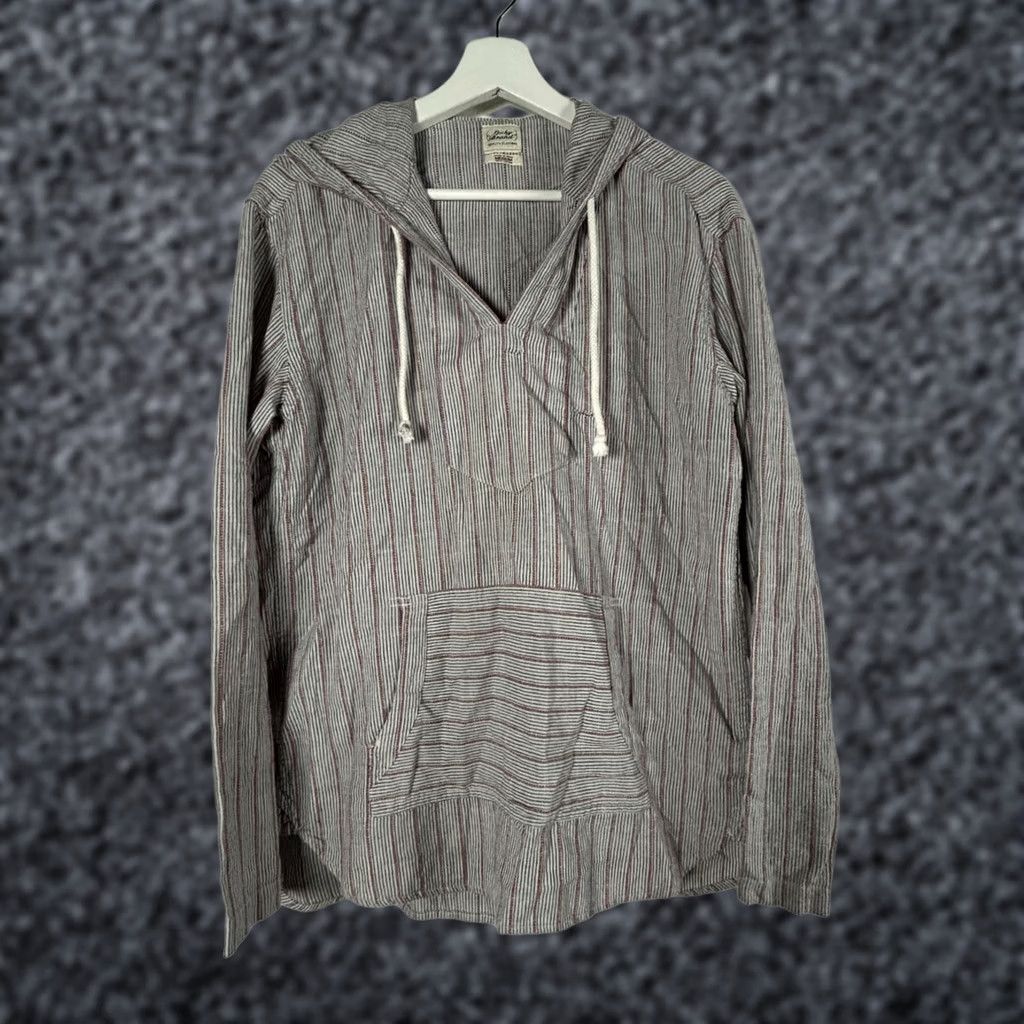 Lucky Brand Lucky Brand Womens Hooded Striped Pullover Cotton Top Medium Size M / US 6-8 / IT 42-44 - 1 Thumbnail