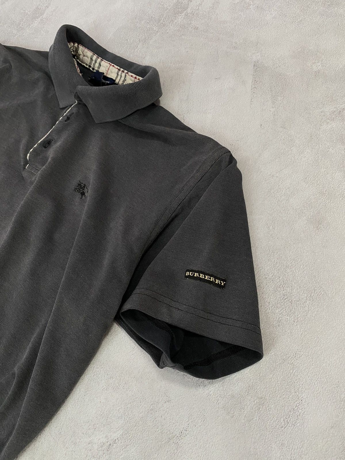 Burberry 🐎 Vintage Polo Burberry Golf Shirt Size US L / EU 52-54 / 3 - 3 Thumbnail
