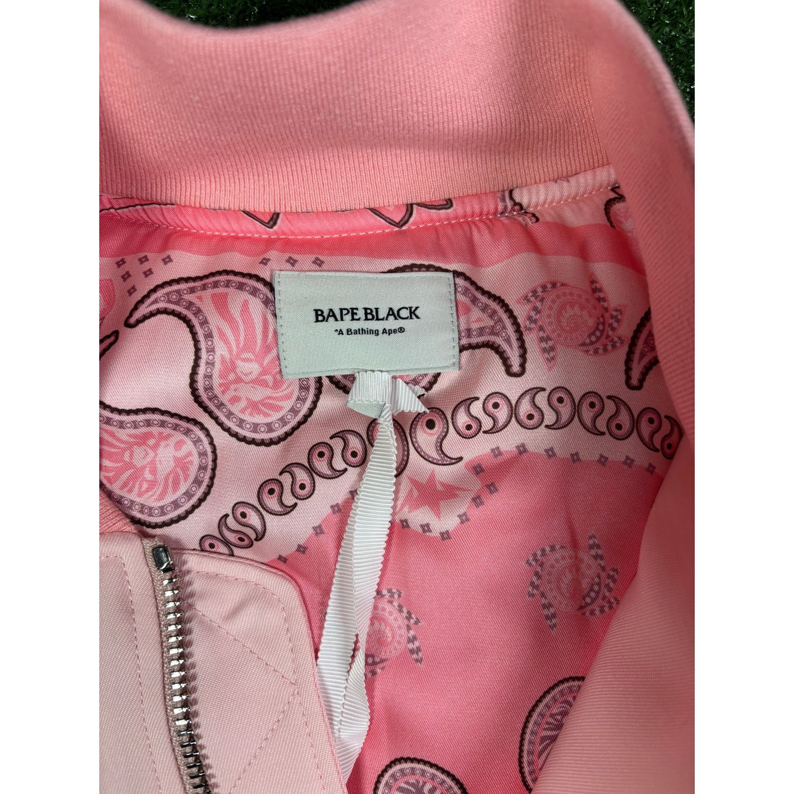 Bape Bape Black Pink Satin Bomber Jacket Size XL (MSRP: $900) Size US XL / EU 56 / 4 - 8 Thumbnail