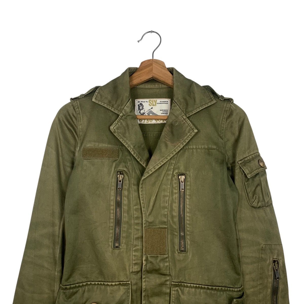 If Six Was Nine SLY Military Olive Green Chore Jacket #1806-C16 Size XXS / US 00 / IT 34 - 2 Thumbnail