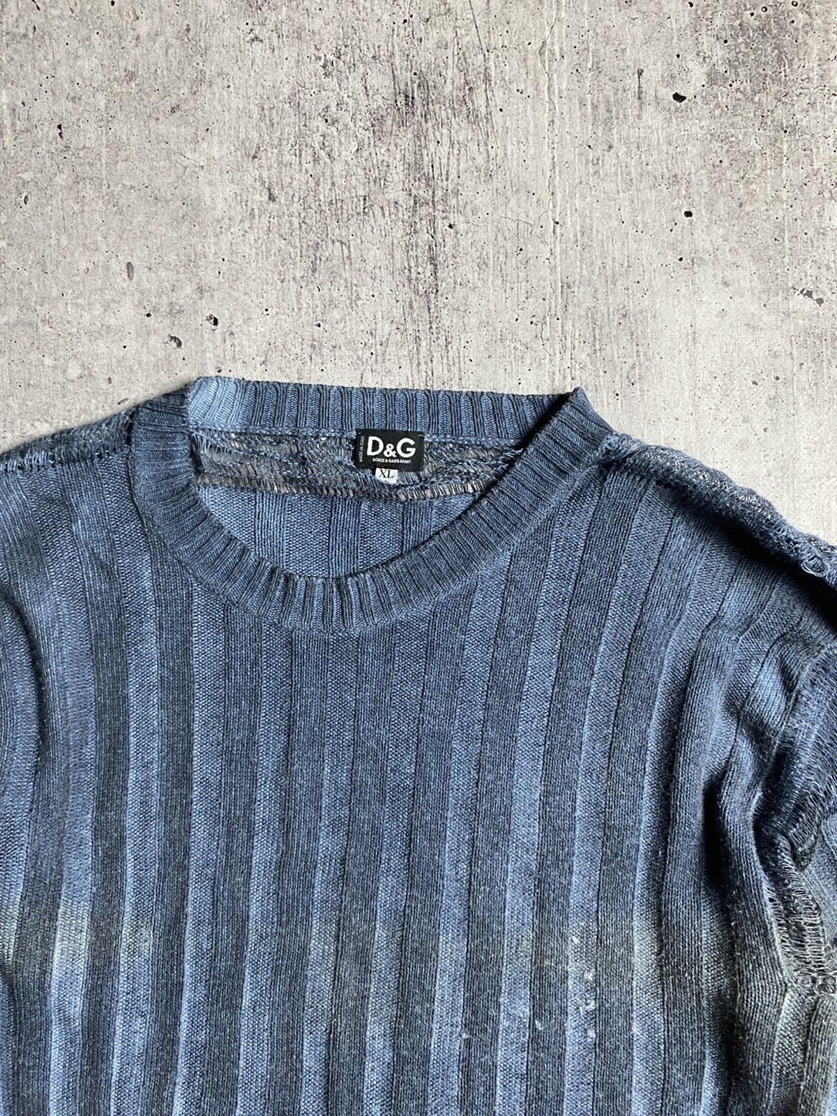 Dolce & Gabbana Vintage Dolce Gabbana Avant Garde Net Sweater Size US XL / EU 56 / 4 - 4 Thumbnail