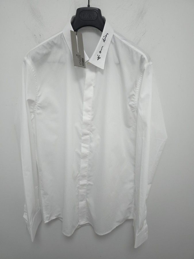Dior Dior Embroidered Collar Button Up Shirt Size L Size US L / EU 52-54 / 3 - 1 Thumbnail