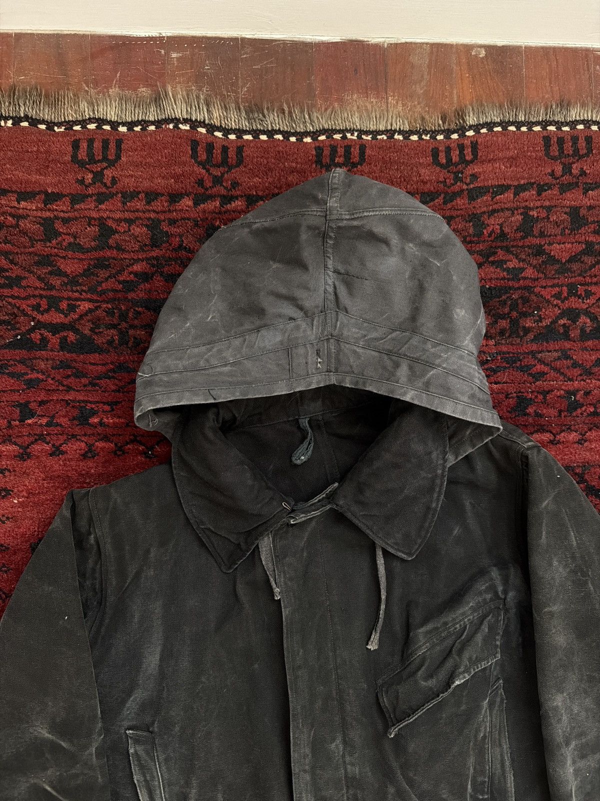 Vintage Soviet era military coat w/ hood Size US L / EU 52-54 / 3 - 2 Thumbnail