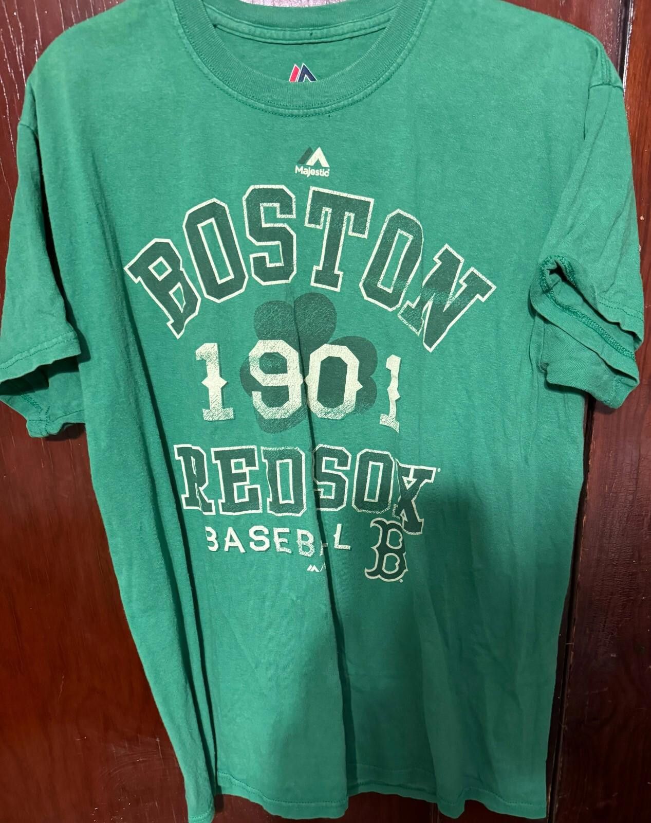 Majestic Boston Red Sox Majestic St Patrick's Day Tee Men Sz M Green Size US M / EU 48-50 / 2 - 1 Thumbnail
