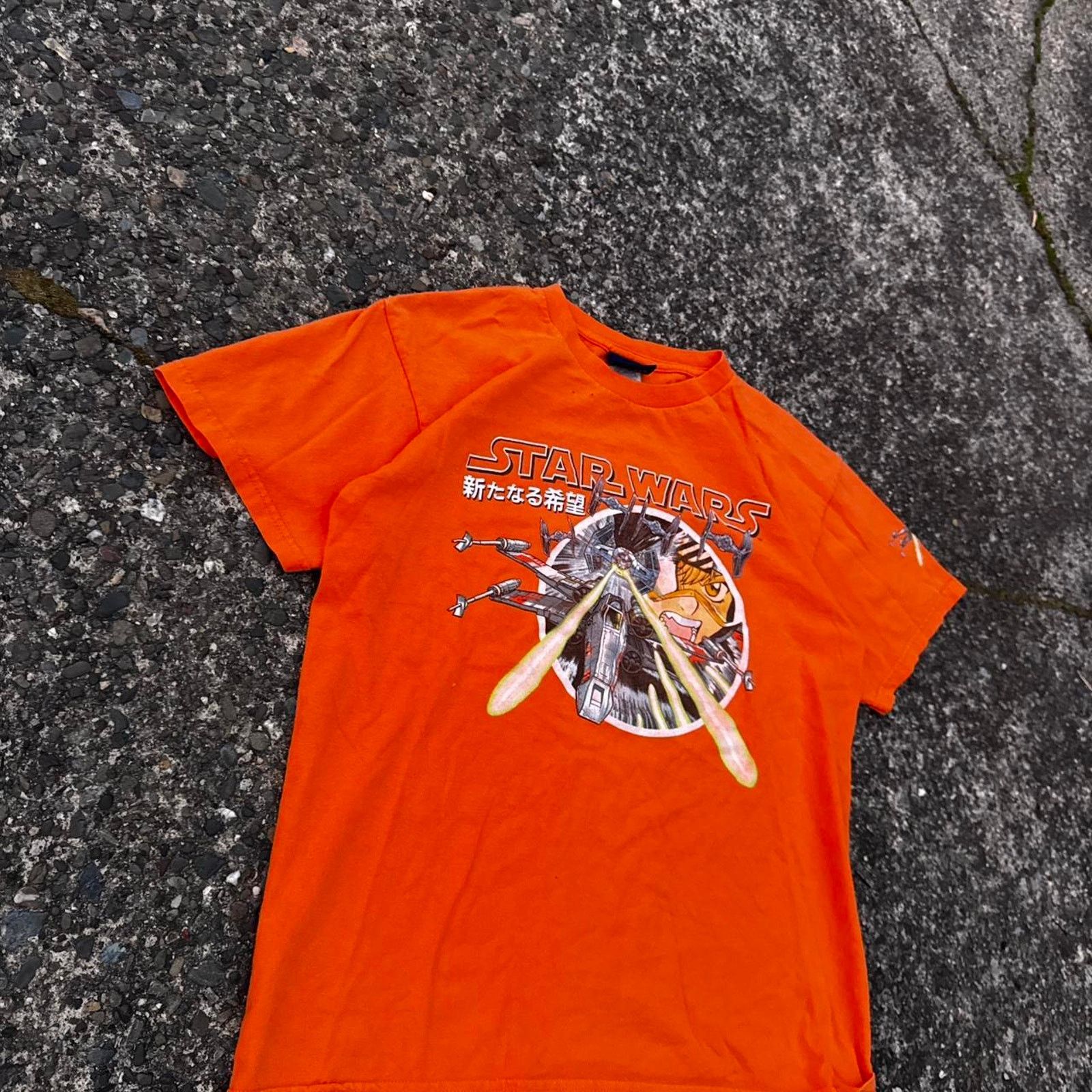 Star Wars Vintage Star Wars TIE Fighter Orange T-Shirt – Size Medium Size US M / EU 48-50 / 2 - 2 Thumbnail