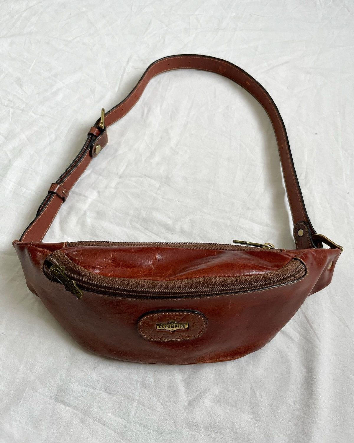 El Campero** Sac à main vintage en cuir bag à saisir