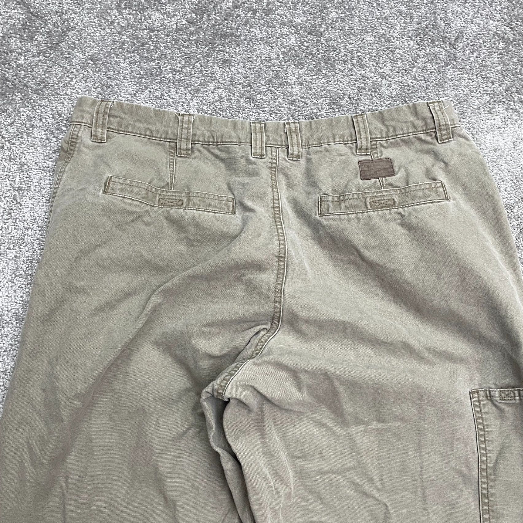 Vintage Columbia Pants Mens 36x32 Carpenter Brown Cotton Outdoor Workwear Size US 36 / EU 52 - 3 Thumbnail