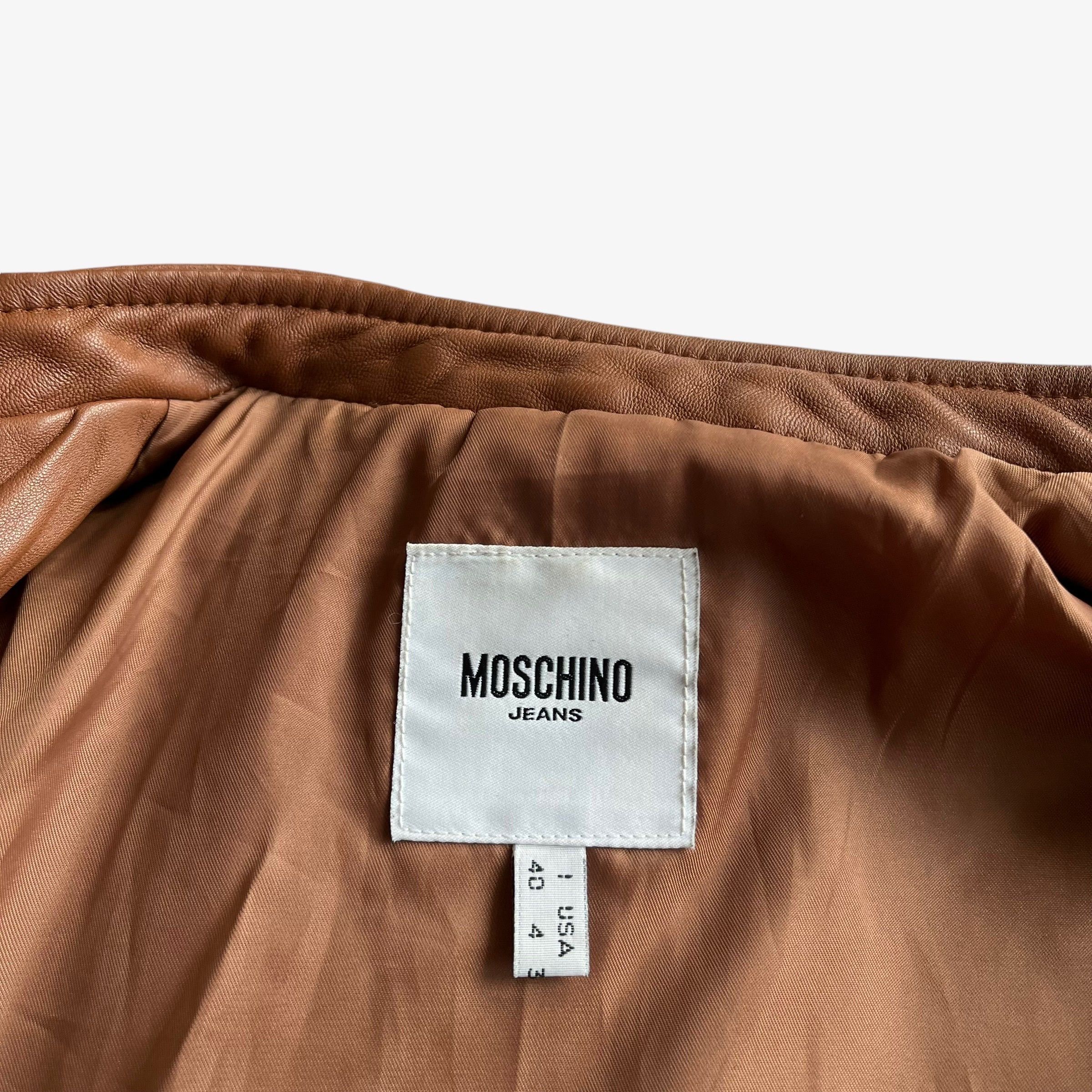 Moschino Vintage Y2K Women's Moschino Studded Leather Biker Jacket Size S / US 4 / IT 40 - 2 Thumbnail