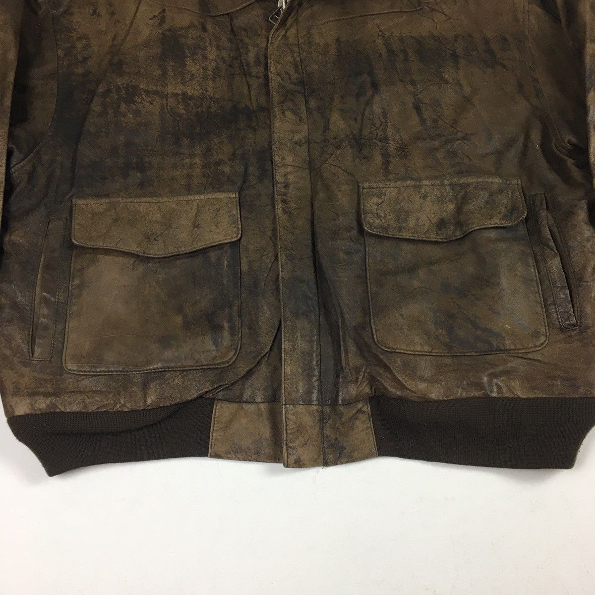 Genuine Leather Vintage Tobruk Distressed Leather Bomber Jacket Size US L / EU 52-54 / 3 - 5 Thumbnail
