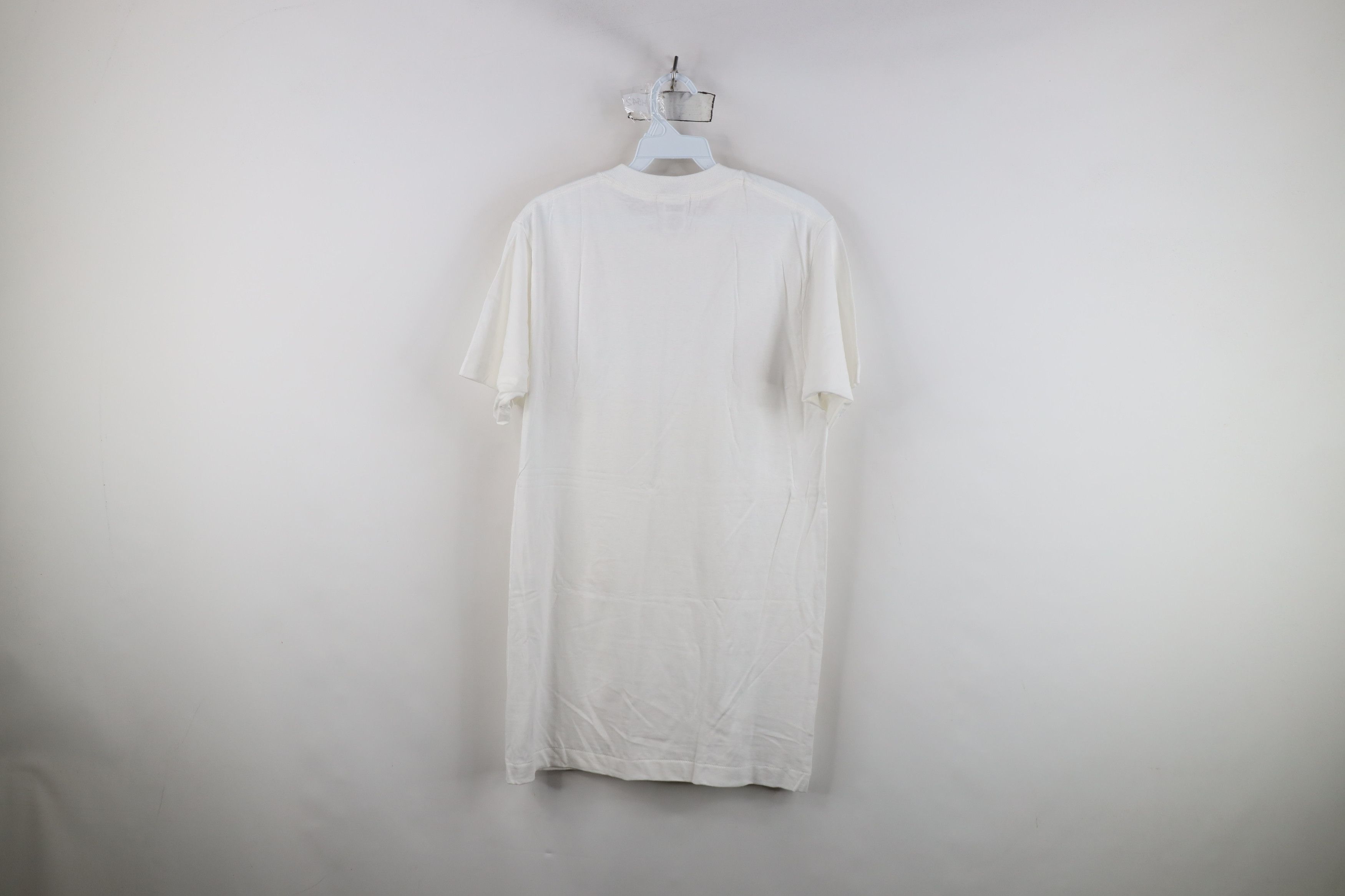 Vintage Deadstock Vintage 90s Streetwear Cotton T-Shirt White USA Size US M / EU 48-50 / 2 - 7 Thumbnail