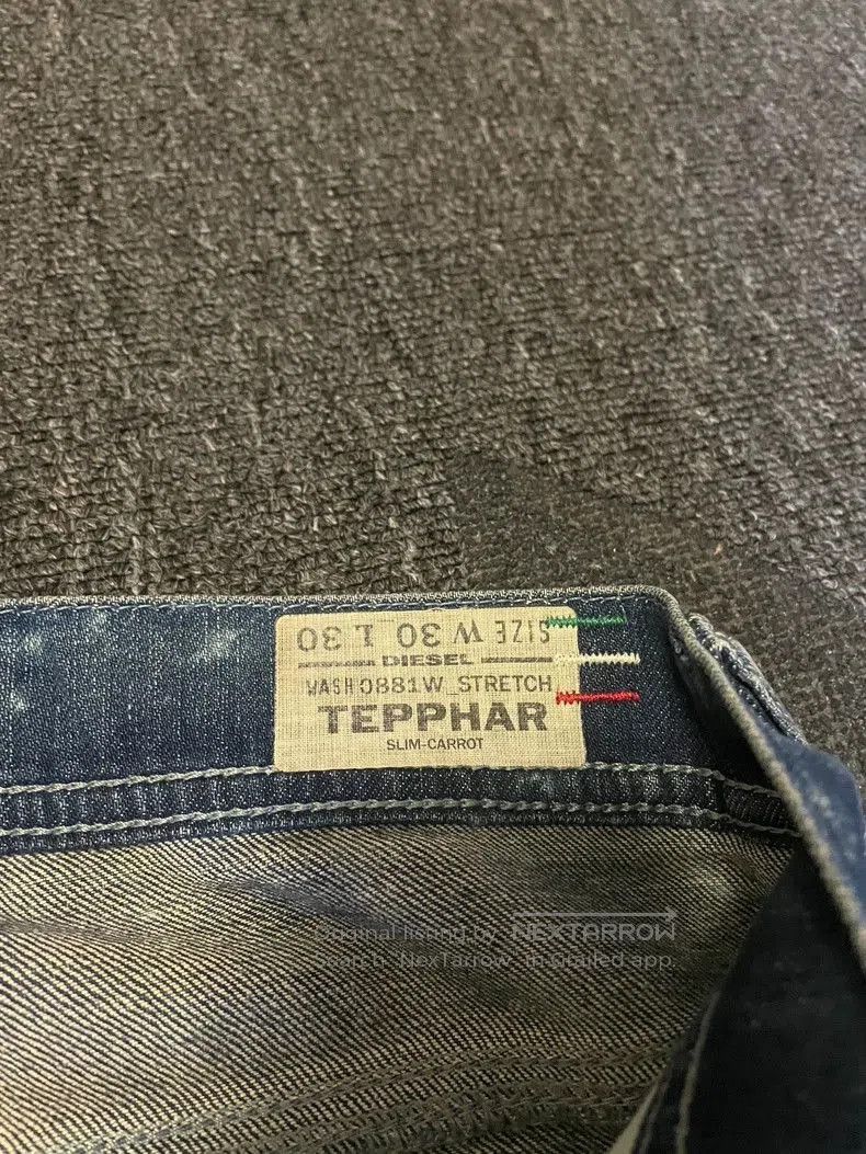 Vintage Diesel 0881W Washed Denim Jeans. Size US 30 / EU 46 - 7 Thumbnail