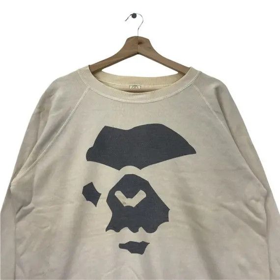 Bape Vtg 90’ BAPE A BATHING APE Angry General Face Sweatshirt Size US M / EU 48-50 / 2 - 2 Thumbnail