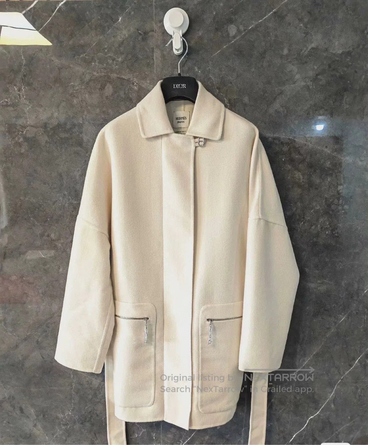 Hermes Hermès SS23 Cashmere Coat 38. Size S / US 4 / IT 40 - 3 Thumbnail