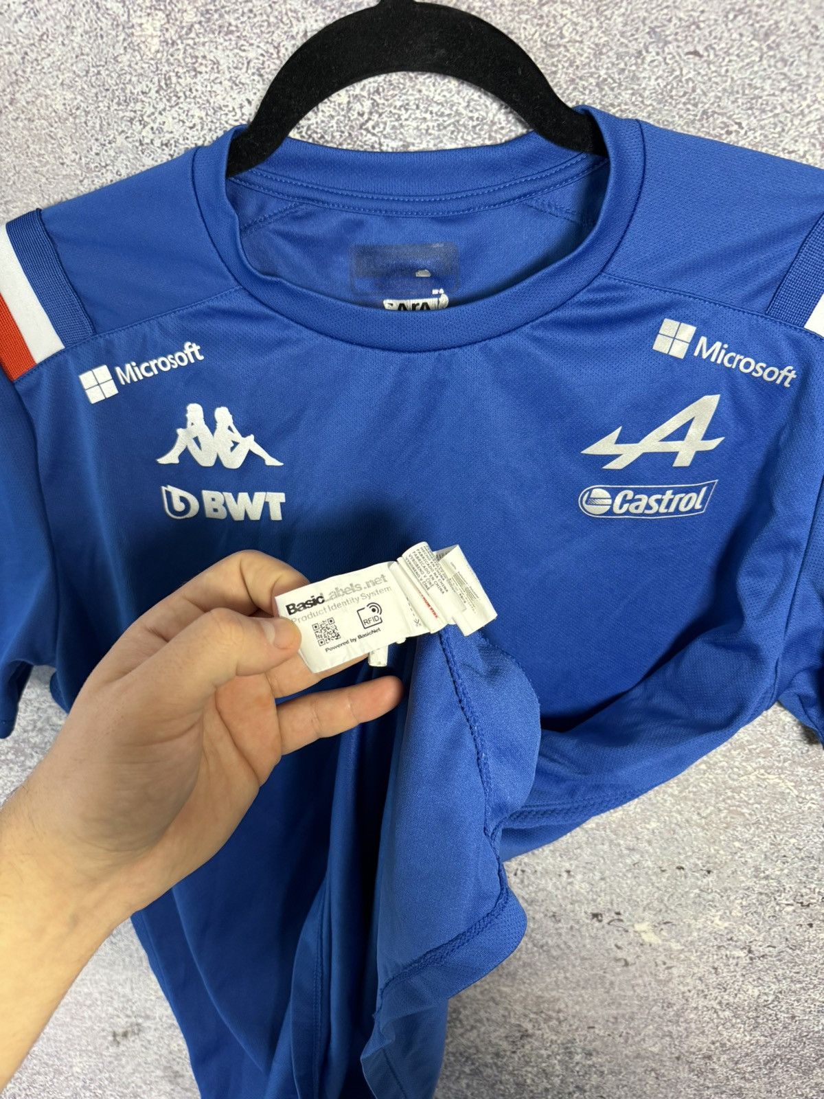 Formula 1 × Kappa Kappa Alpine F1 Team Jersey Men’s Small Pirelli Renault Size US S / EU 44-46 / 1 - 12 Thumbnail