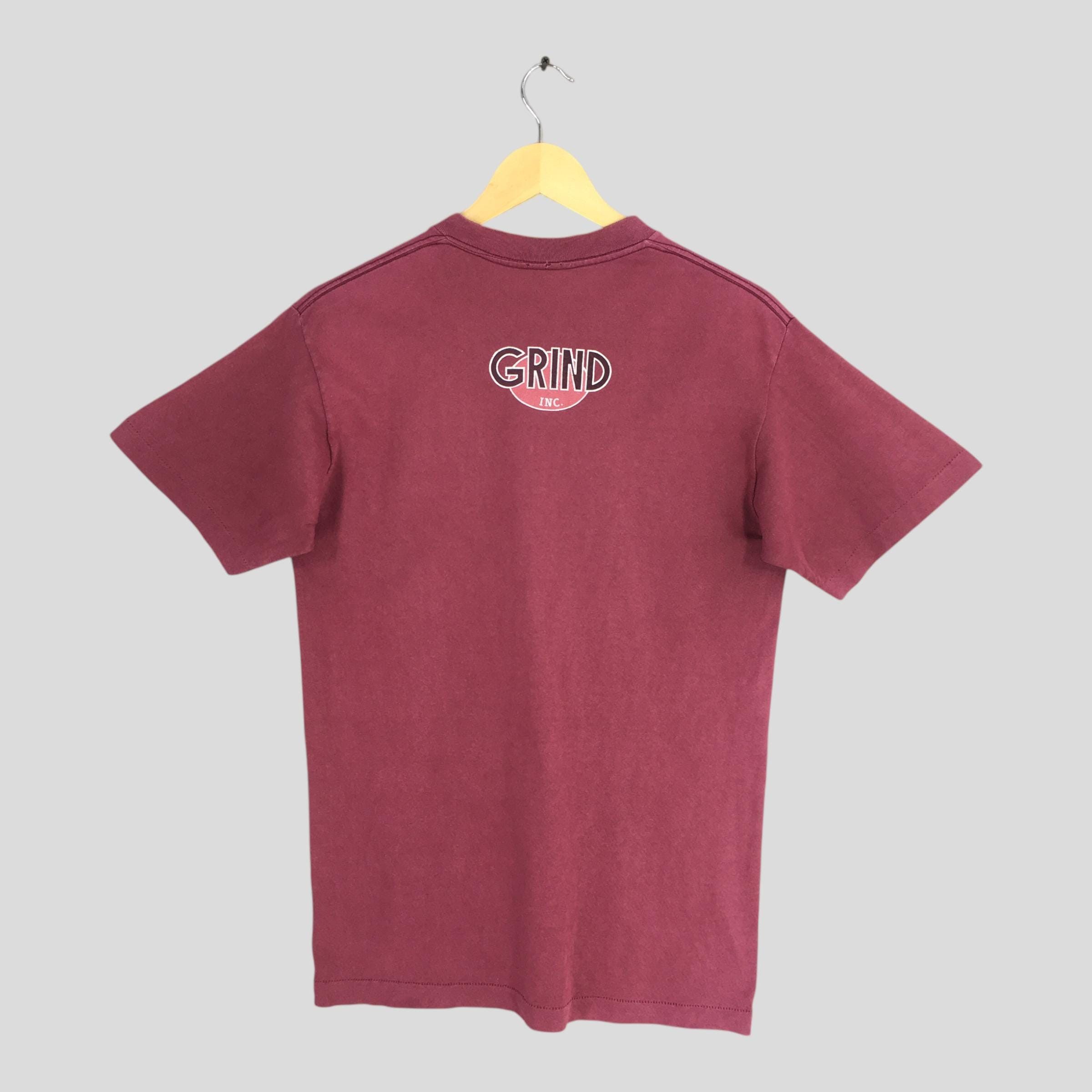 Vintage Vintage 90s Grind Inc. Skateboard Red T shirt Small Size US S / EU 44-46 / 1 - 5 Thumbnail