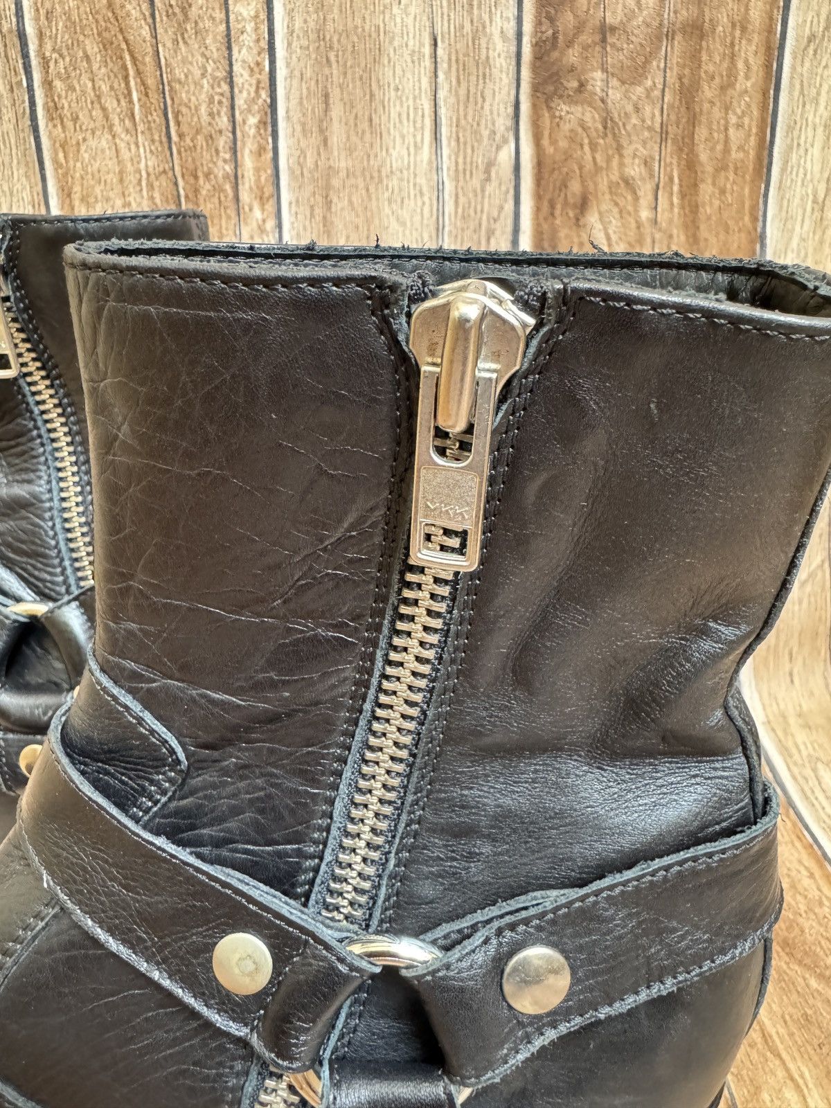 Calibre × Designer italian leather harness boots Size US 6.5 / EU 39-40 - 10 Thumbnail