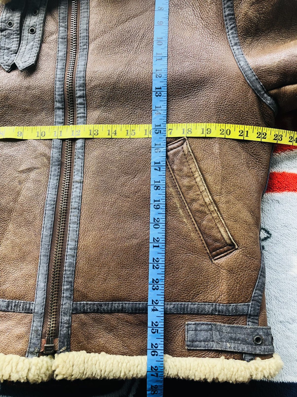 Type B-3 Bomber Sheepskin Shearling Aviator Flight Jacket