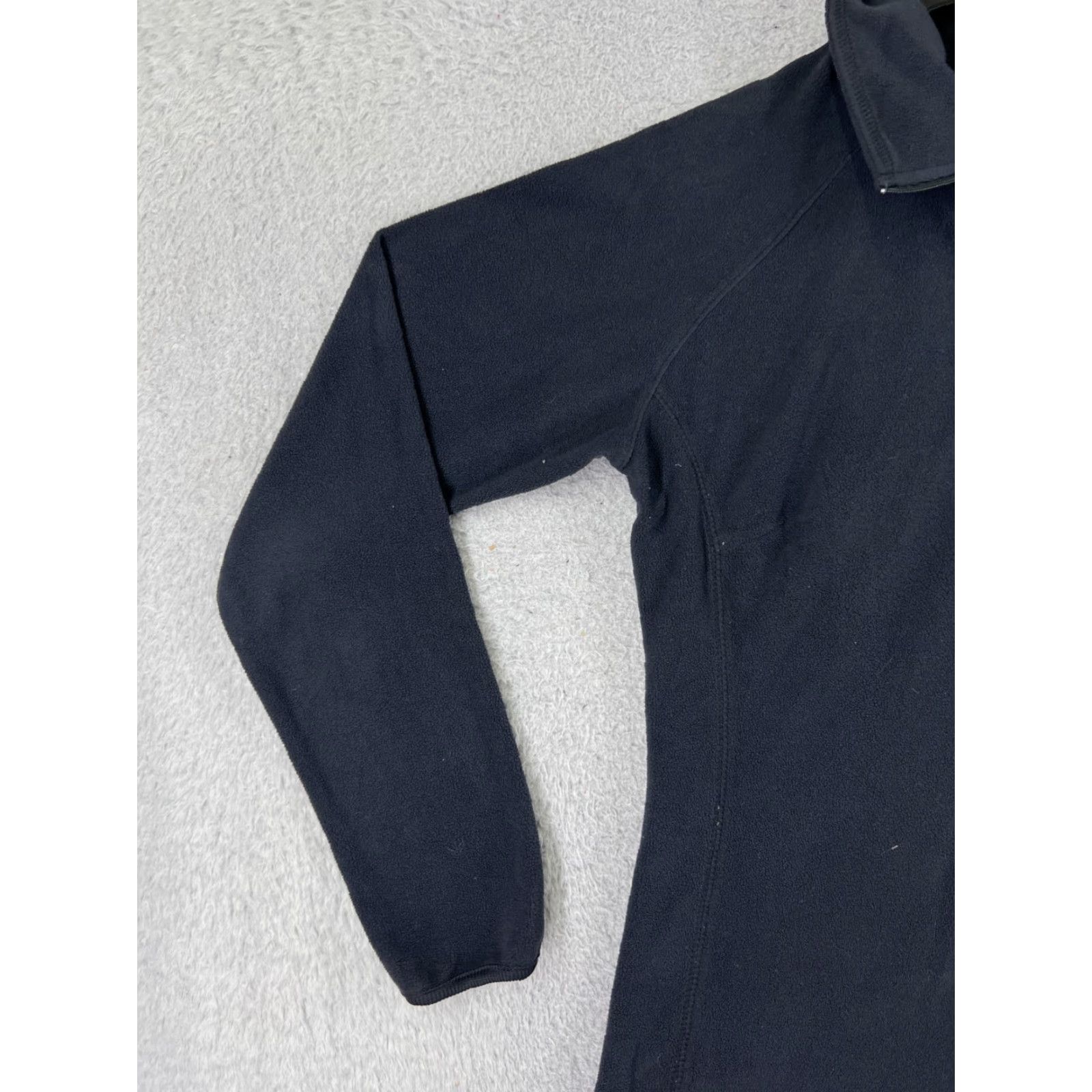 Vintage Columbia Jacket Womens Large Black Full Zip Mock Neck Fleece Cozy All Seasons Outdoor Logo Embroidered Regular Size L / US 10 / IT 46 - 6 Thumbnail
