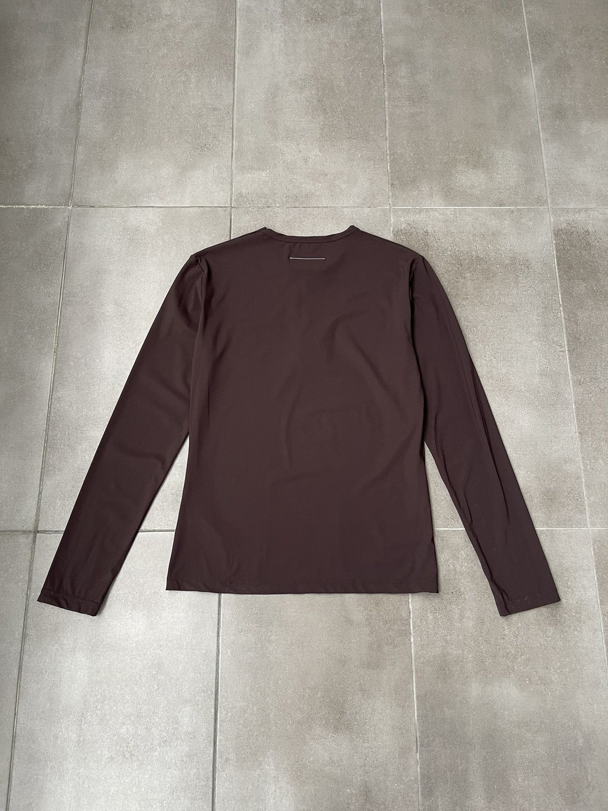 Maison Margiela !DS! SS23 Maison Margiela Printed Logo Chocolate Long Sleeve Size US M / EU 48-50 / 2 - 15 Thumbnail