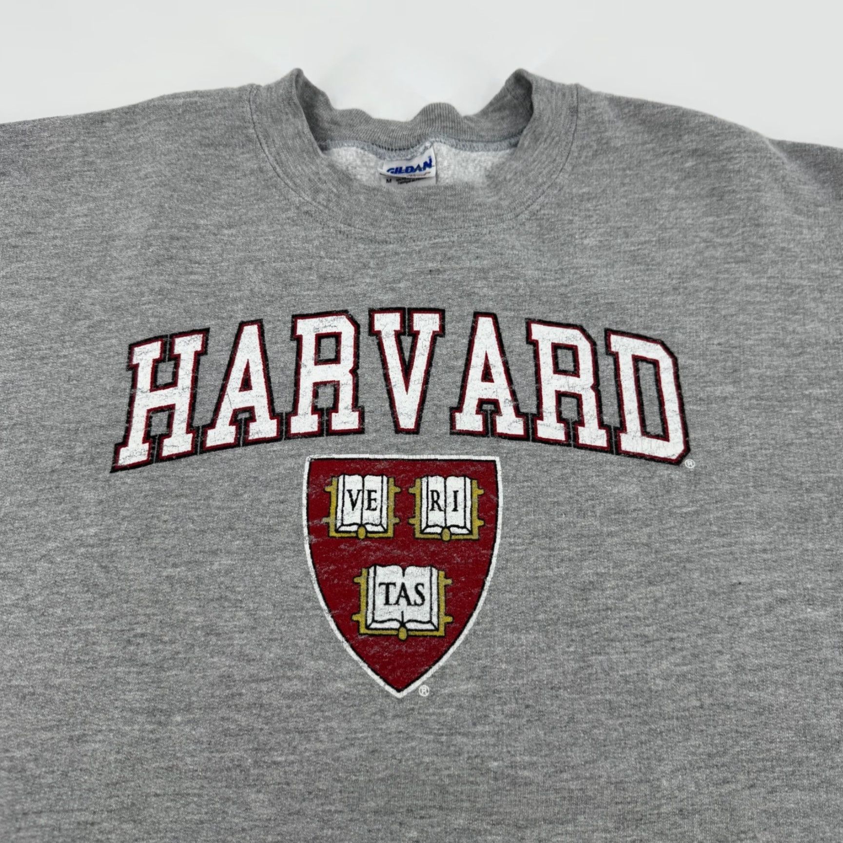 Gildan VTG Gildan Harvard University Sweatshirt Crewneck Grey Medium Unisex Adults Graphic Print Heavyweight Preshrunk Sweatshirt Crew Neck Casual Size US M / EU 48-50 / 2 - 2 Thumbnail