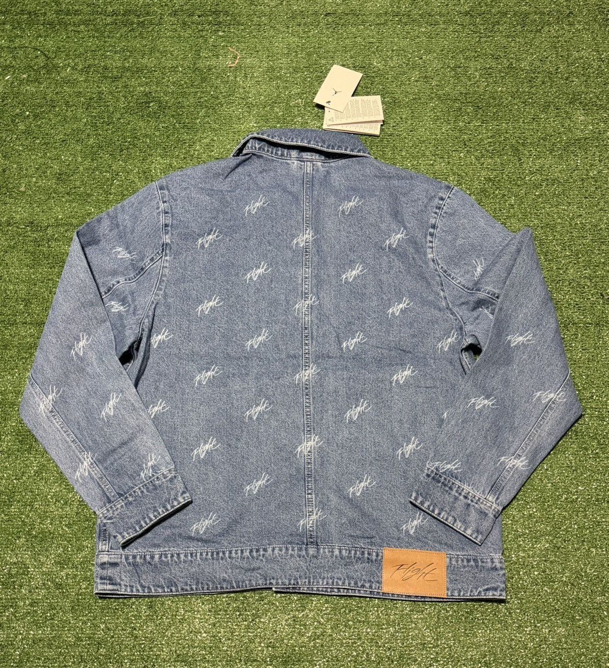 Nike Air Jordan Flight Blue Denim Jacket Men's Large